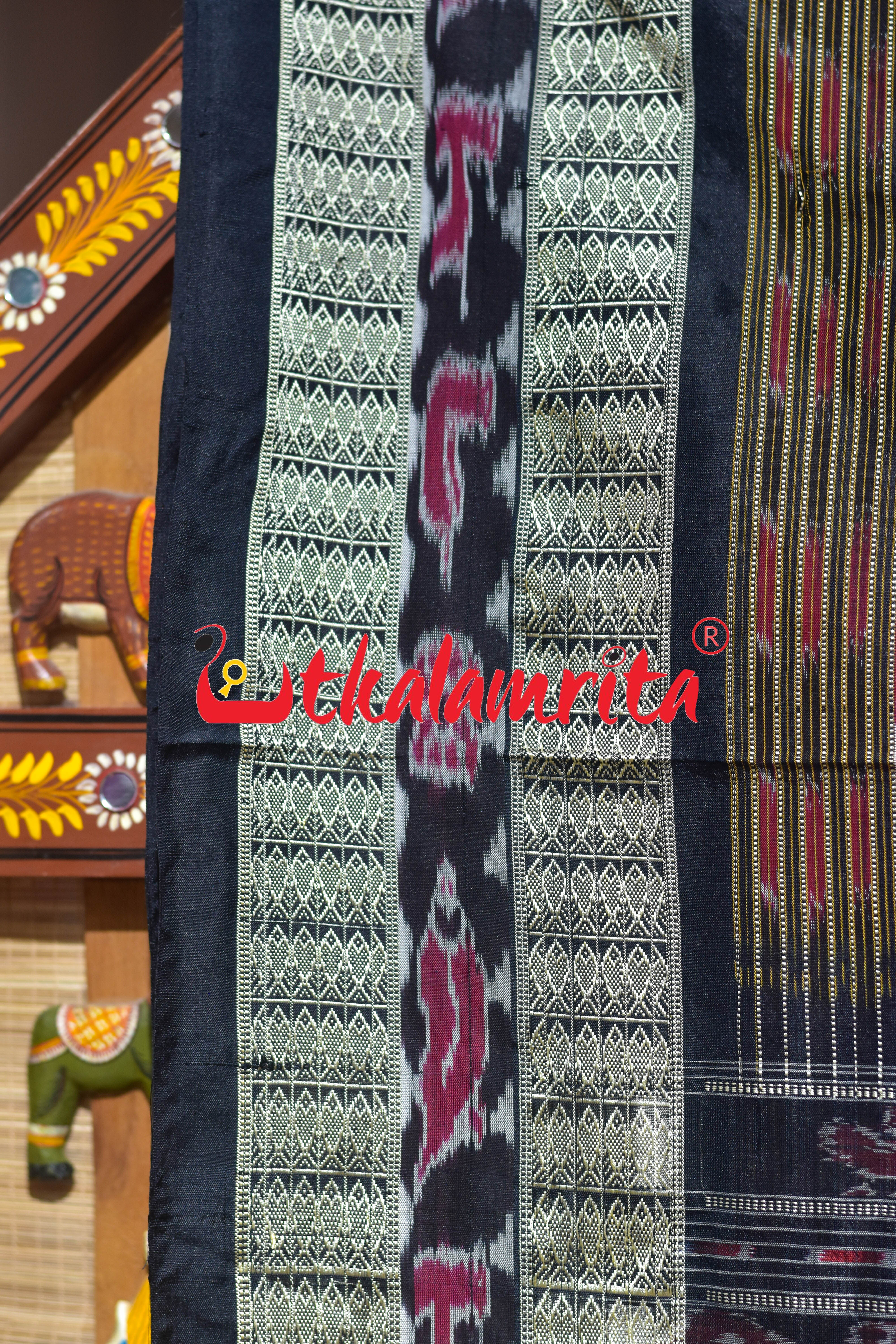 Royal Blue Bichitrapuri Sambalpuri Silk Saree