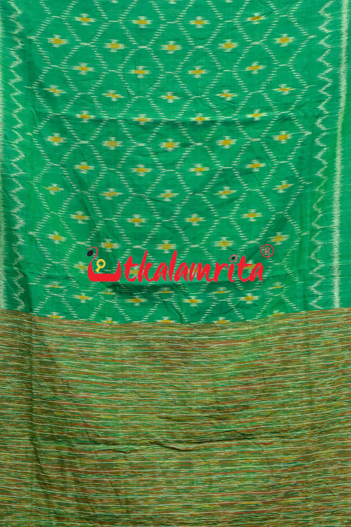 Green Yellow Kothi Pasapali (Dupatta)