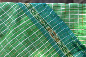 Green Eri Mulberry Tussar Khandua Silk Saree