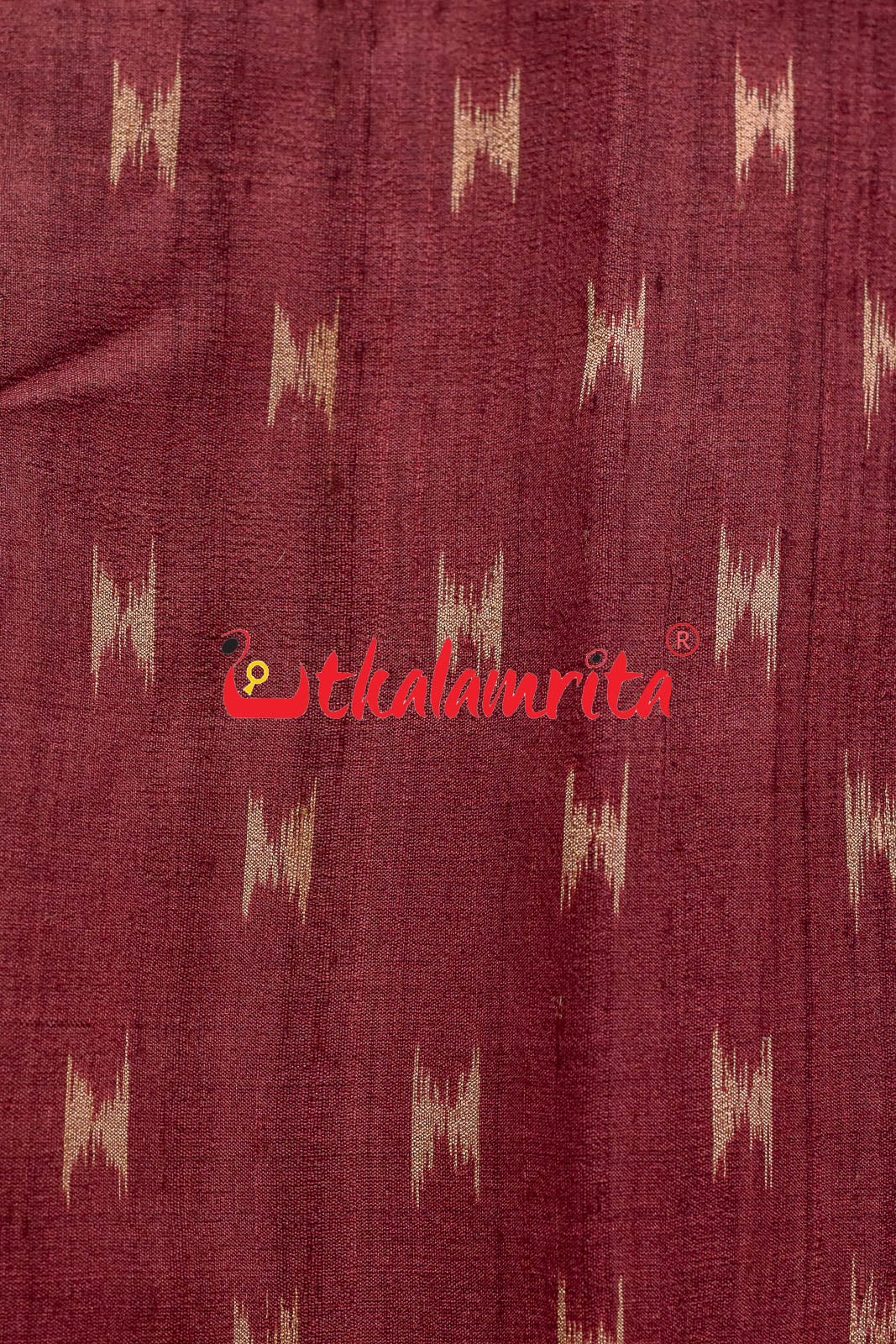 Body Ikat Wine Color Tussar (Kid Boy Jacket)