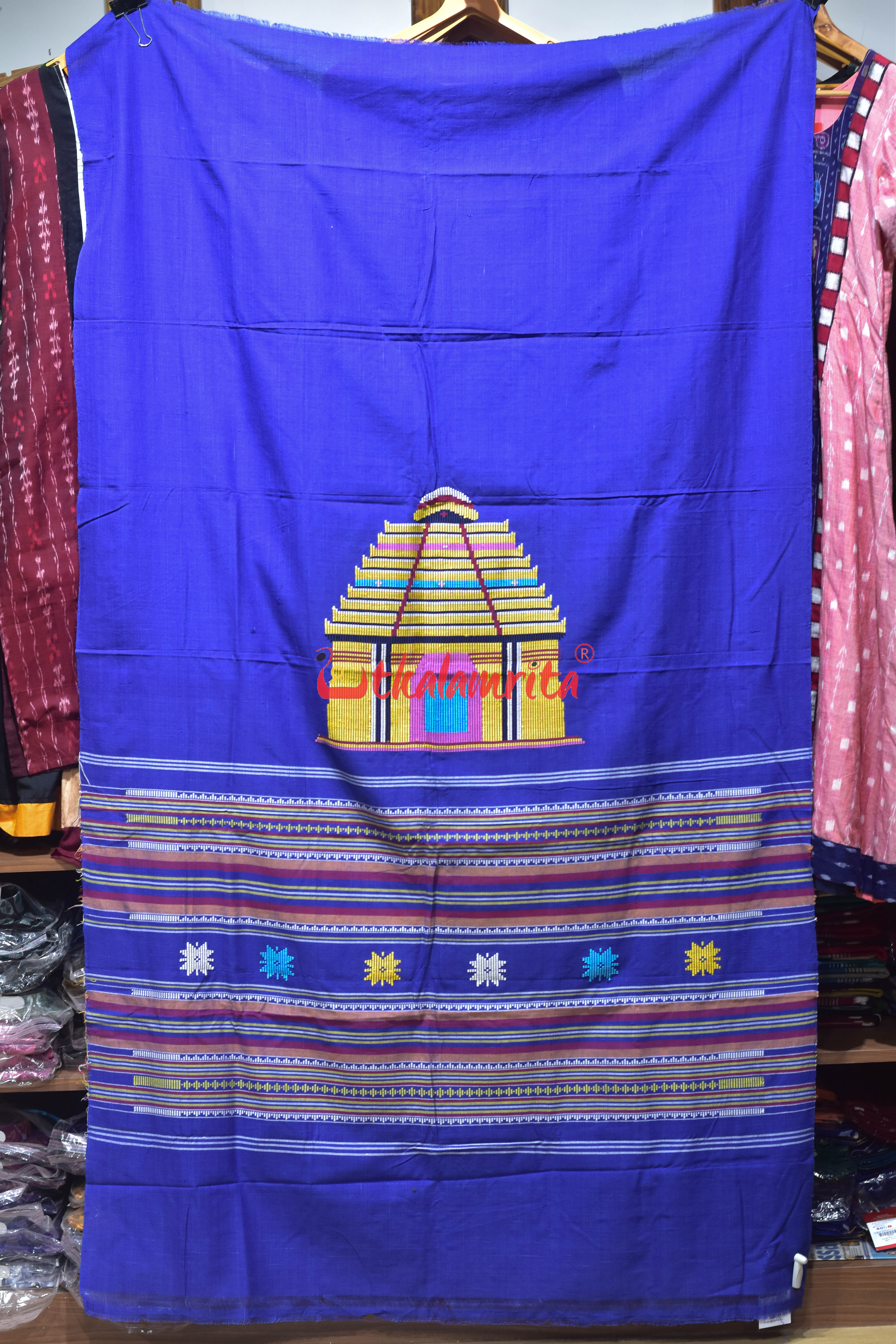 Blue Konark Temple Dhalapathar (Curtain)