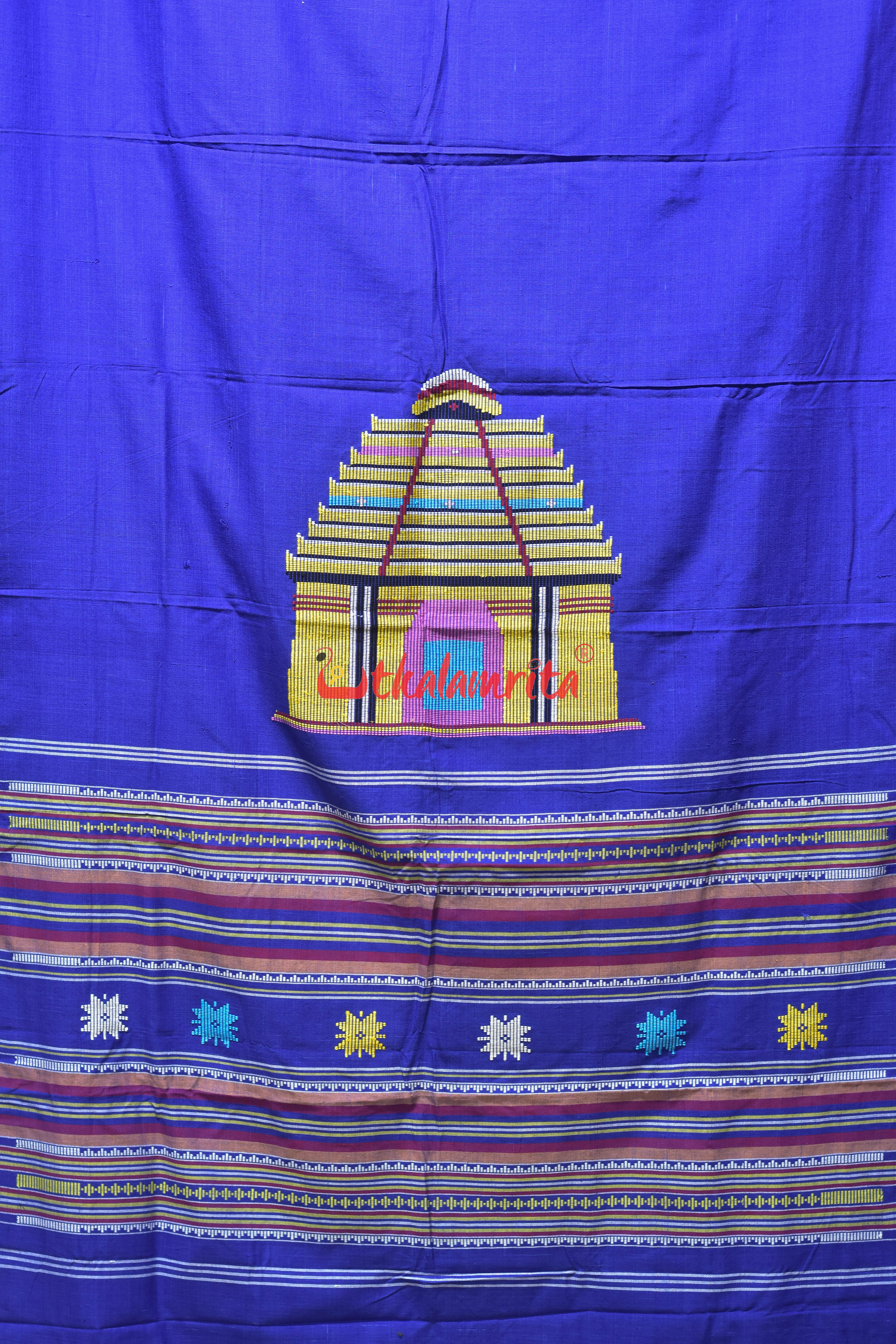 Blue Konark Temple Dhalapathar (Curtain)
