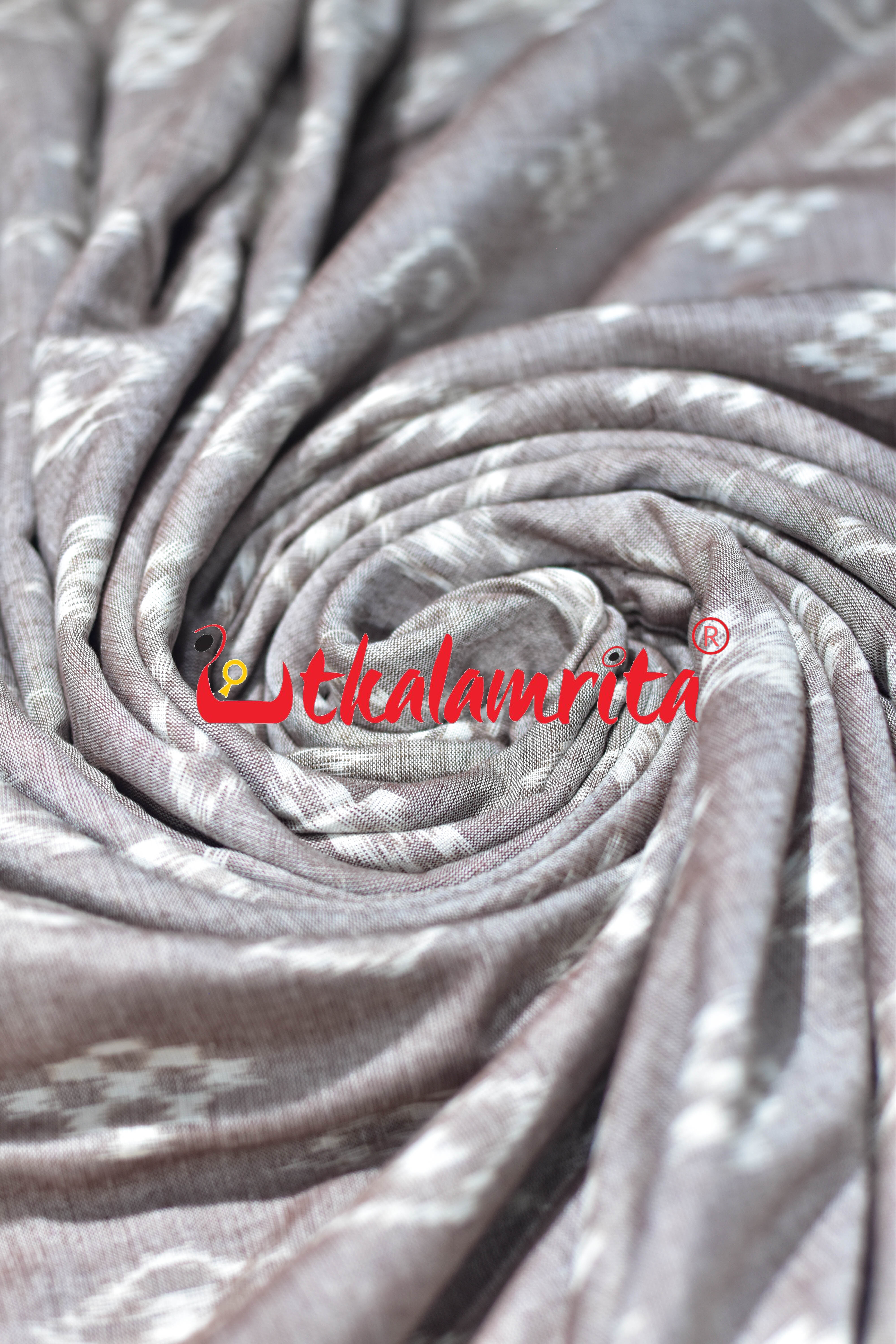 Gol Thikiri Single Ikat Pasapali Light Coffee (Fabric)