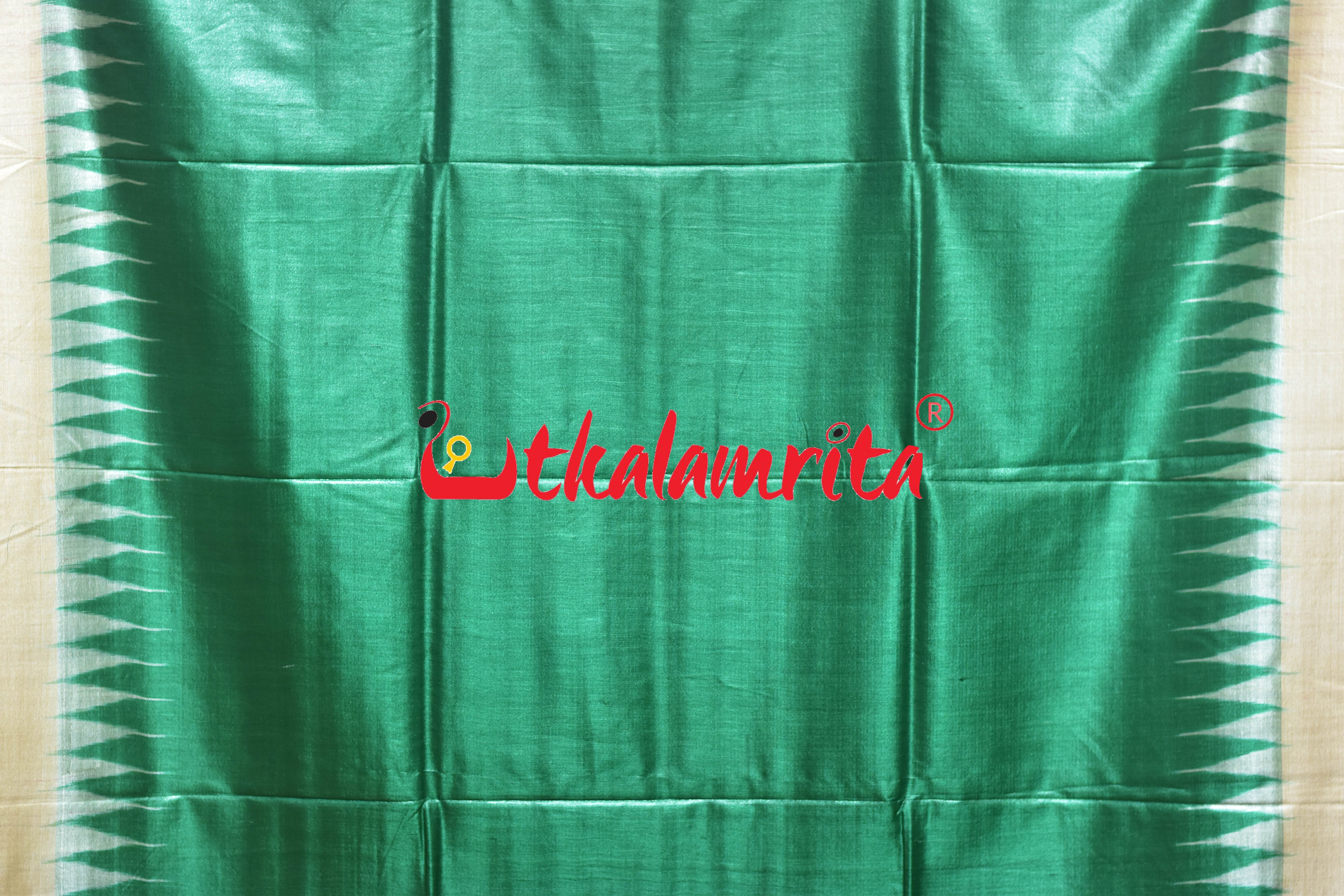 Green Fine Gopalpur Tussar Silk Saree