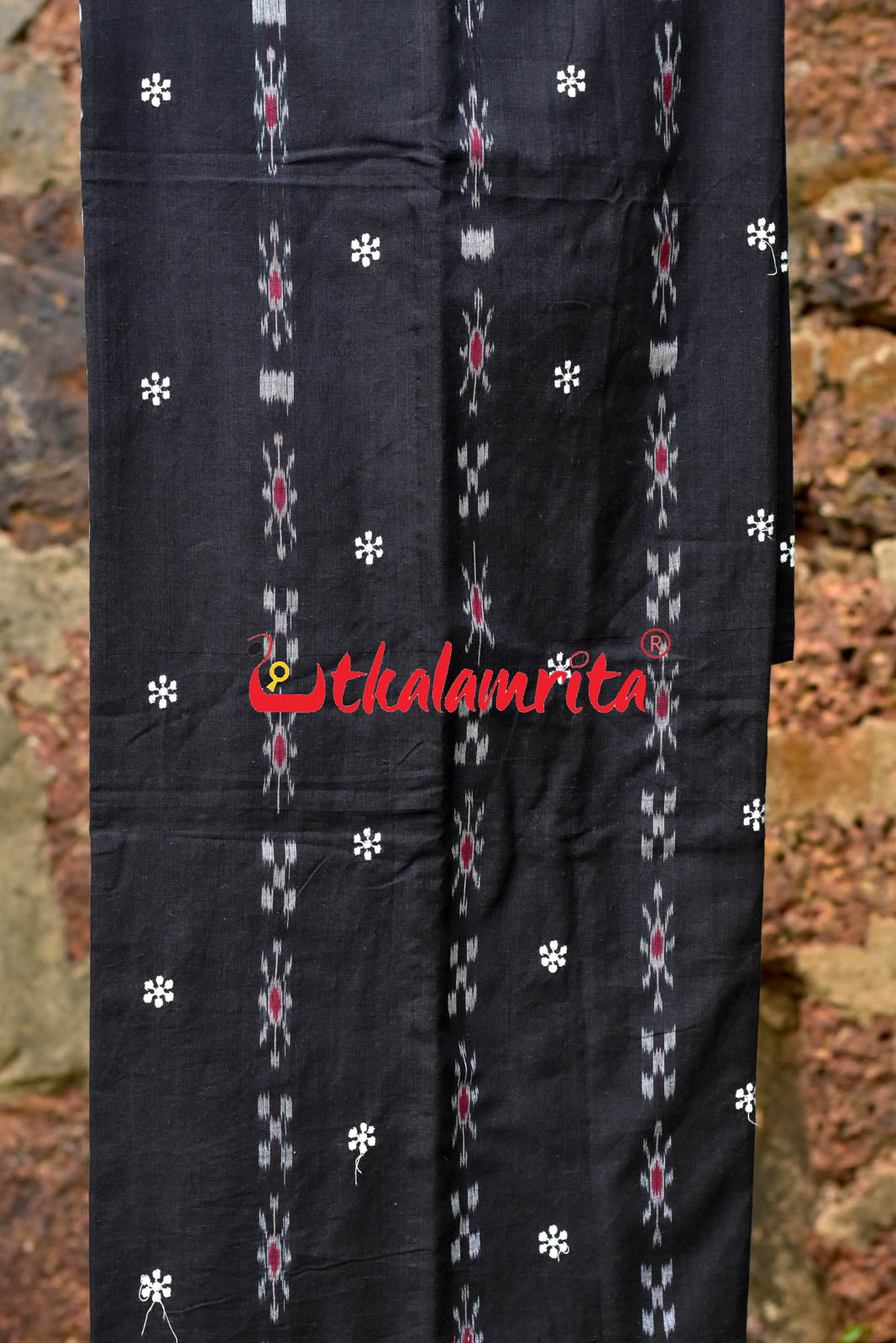 Black Red Simple Pasapali Flower Dress Set