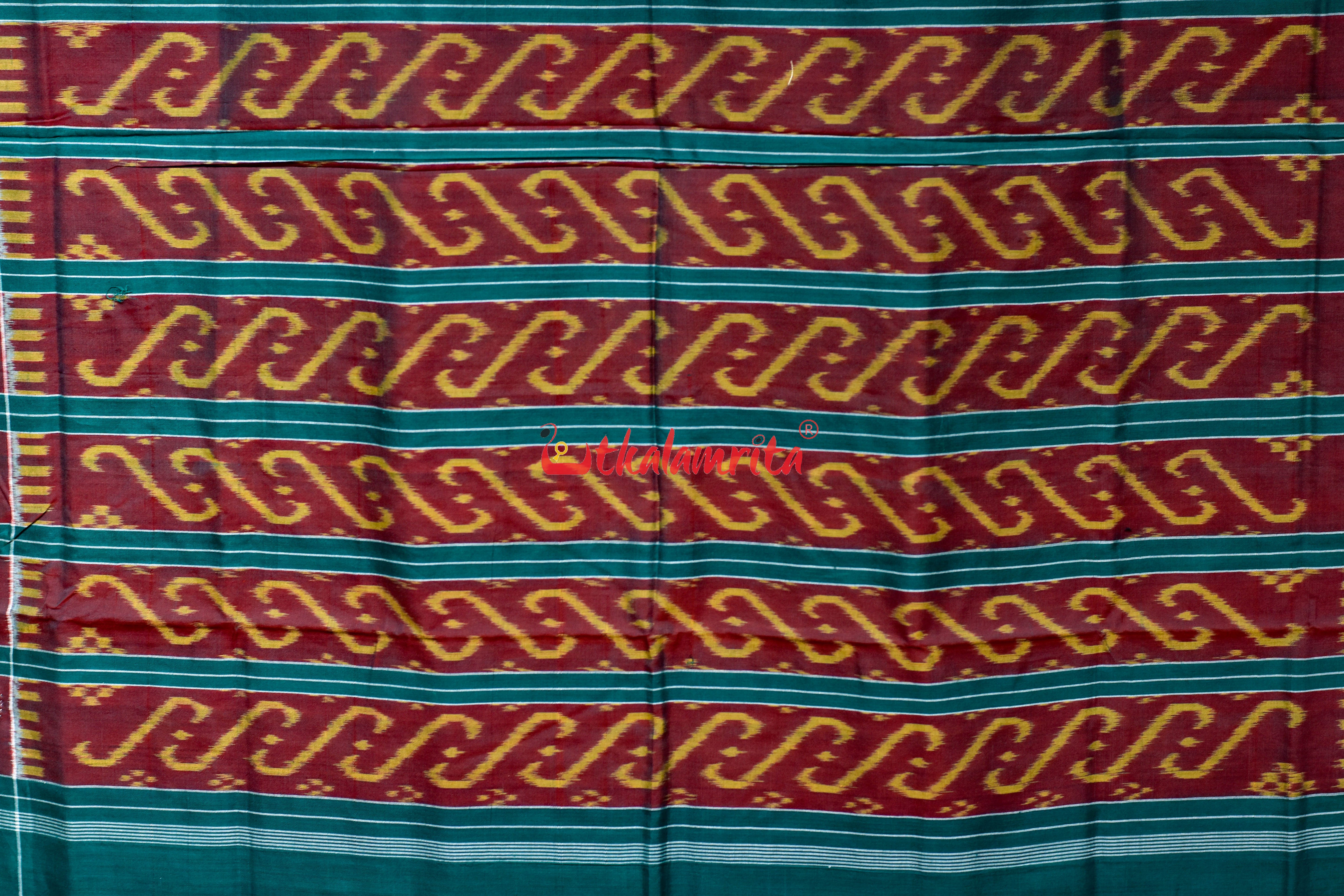 Black Golden Jhoti Sambalpuri Cotton Saree