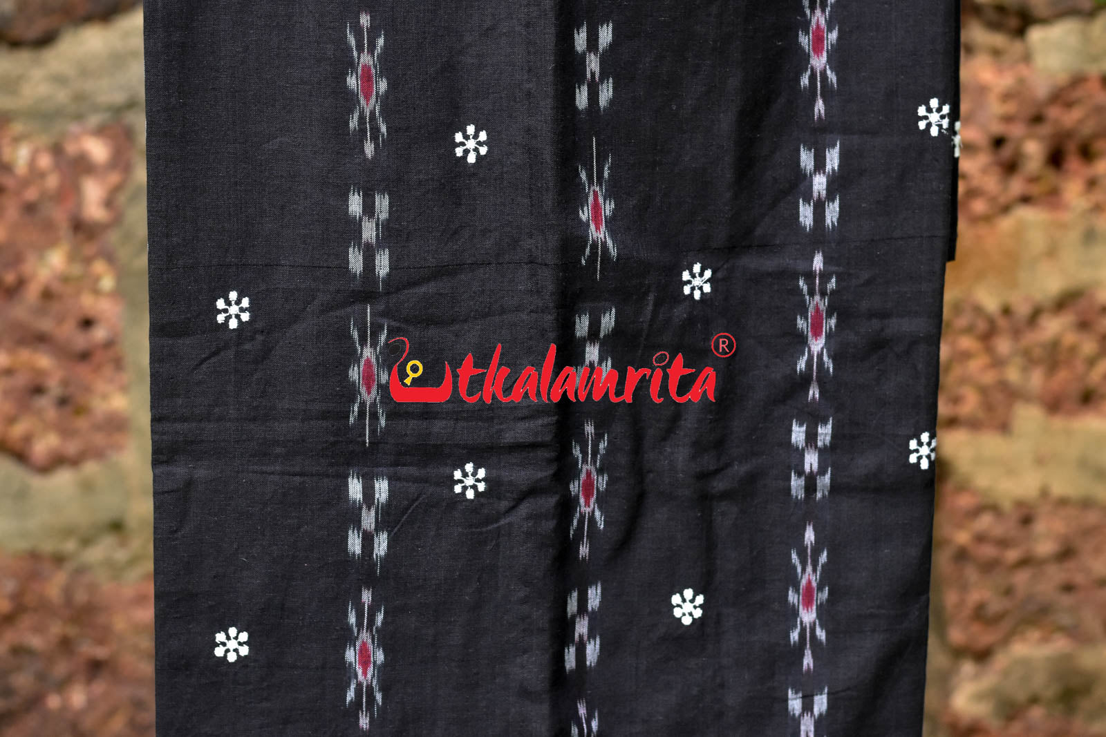 Black Red Simple Pasapali Flower Dress Set