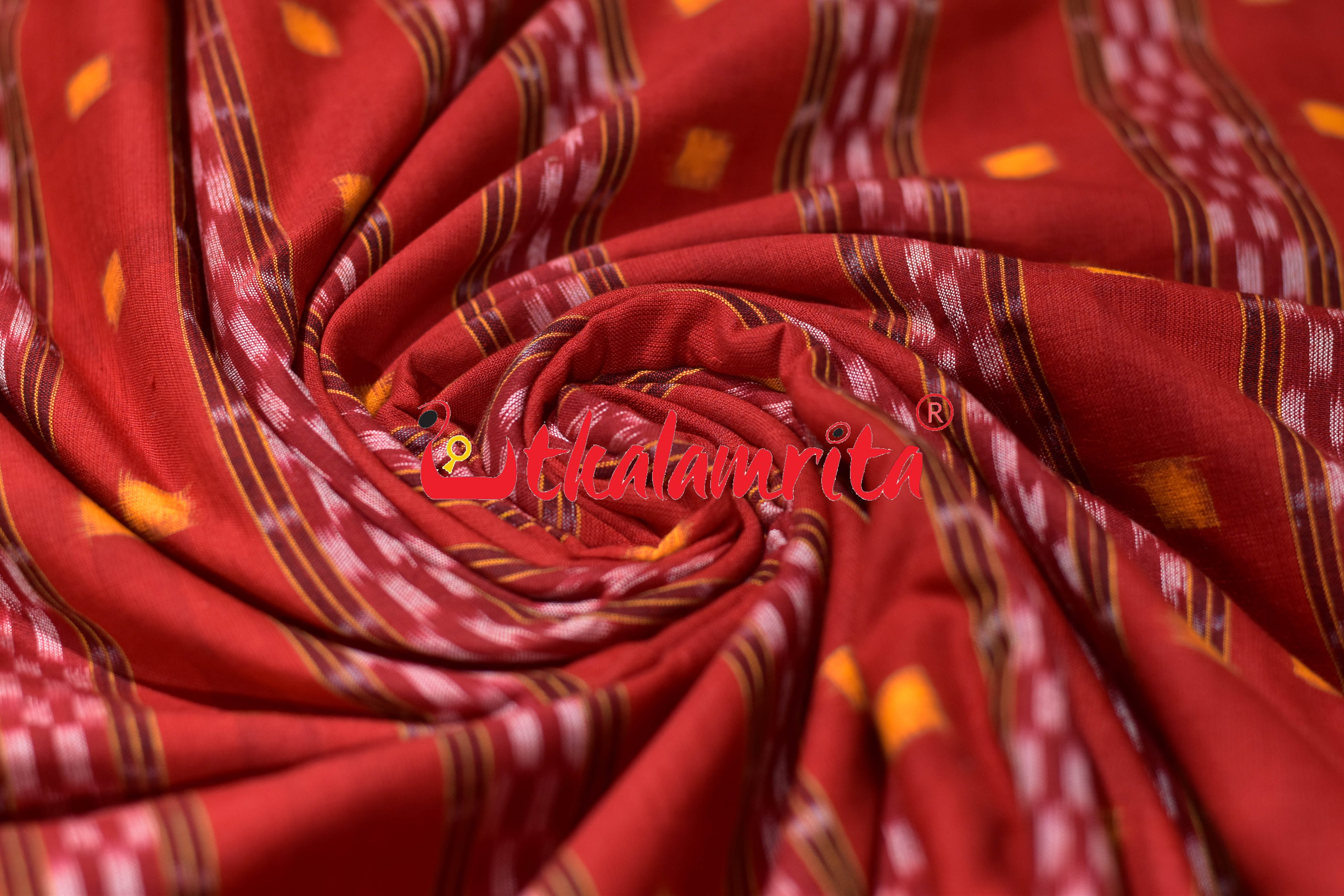 Red Yellow Tipa Pasapali Cotton (Fabric)