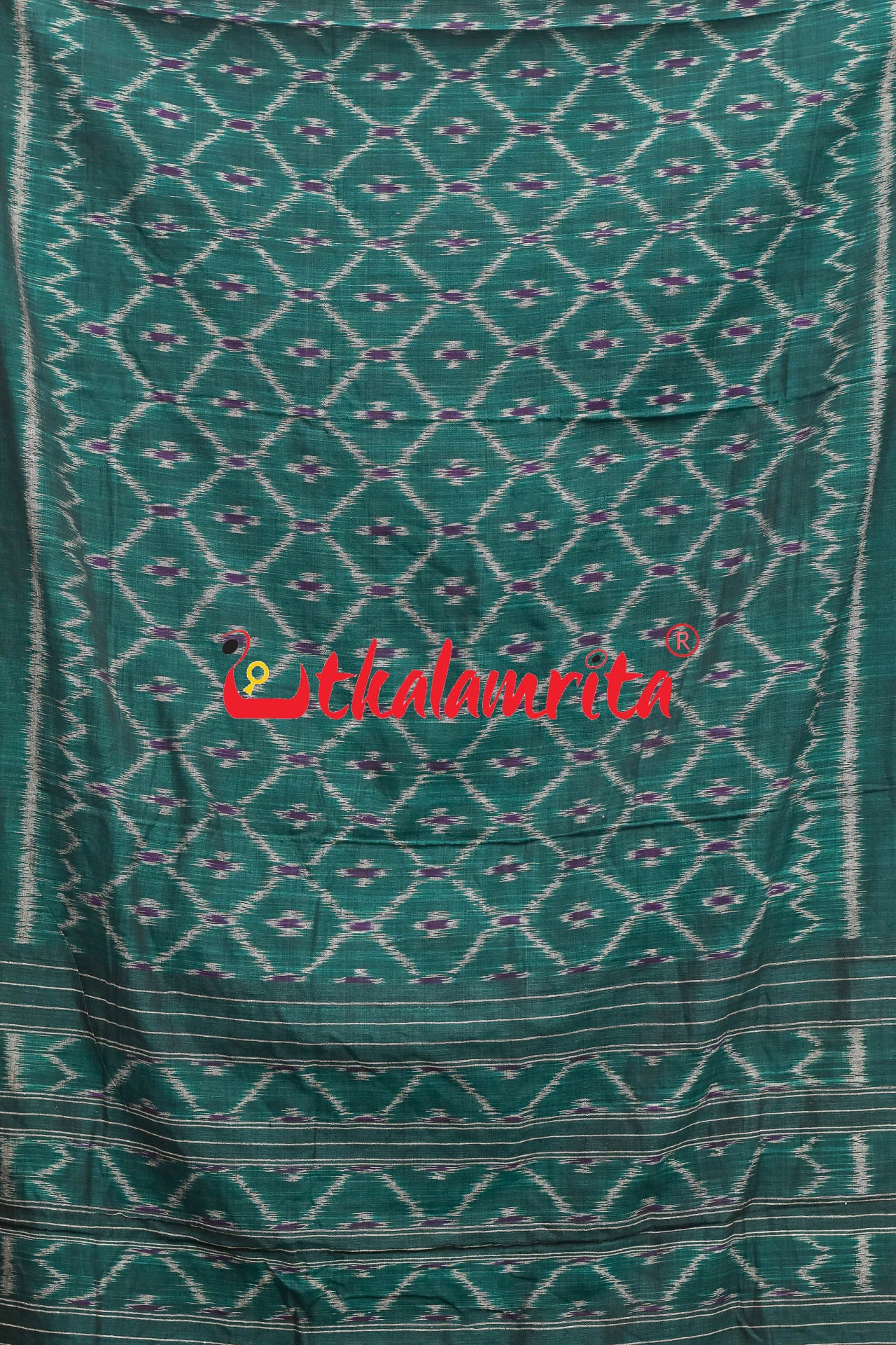 Bottle Green with Kothi Pasapali (Dupatta)