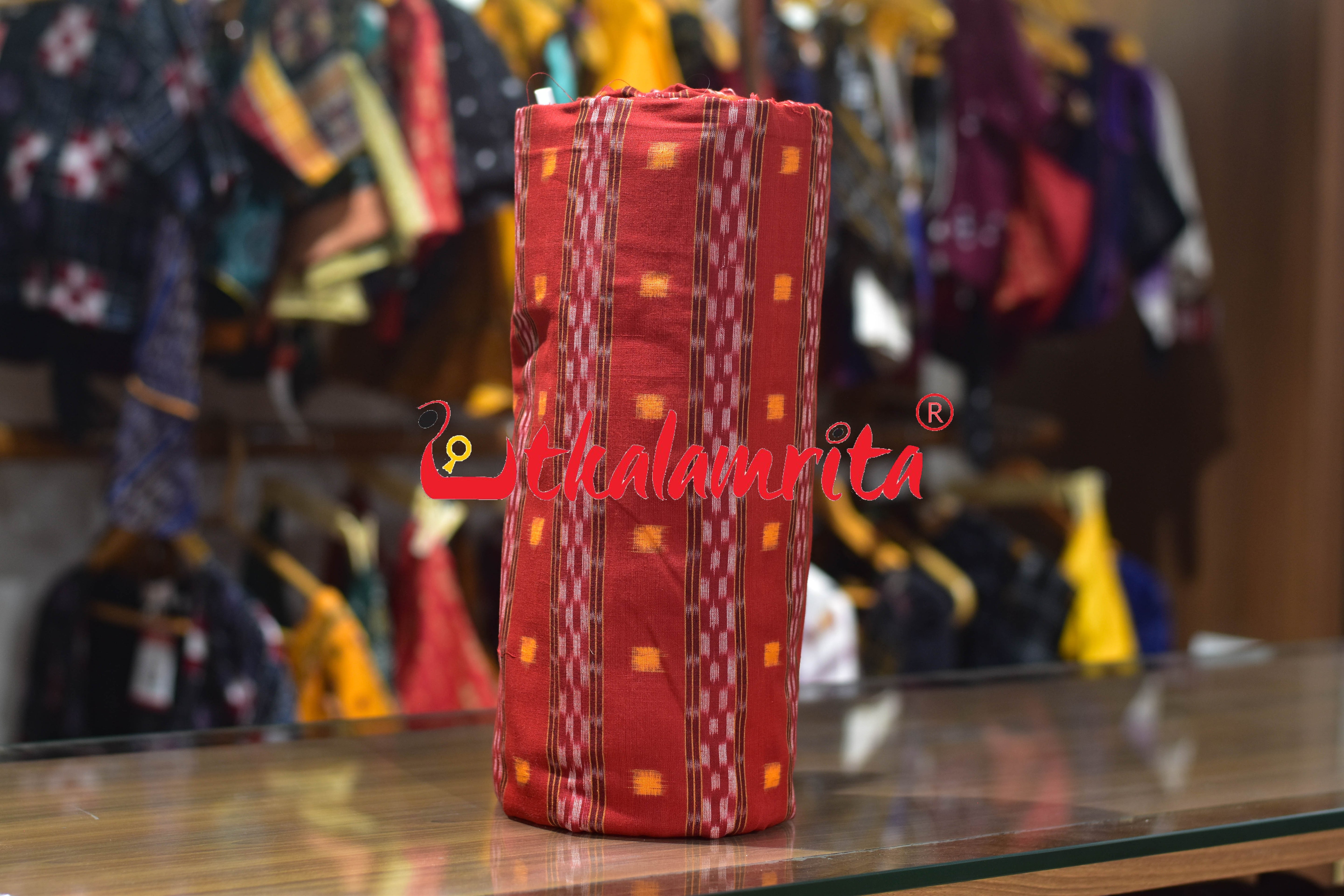 Red Yellow Tipa Pasapali Cotton (Fabric)