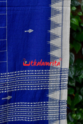 Blue White Checks (Kotpad Dupatta)