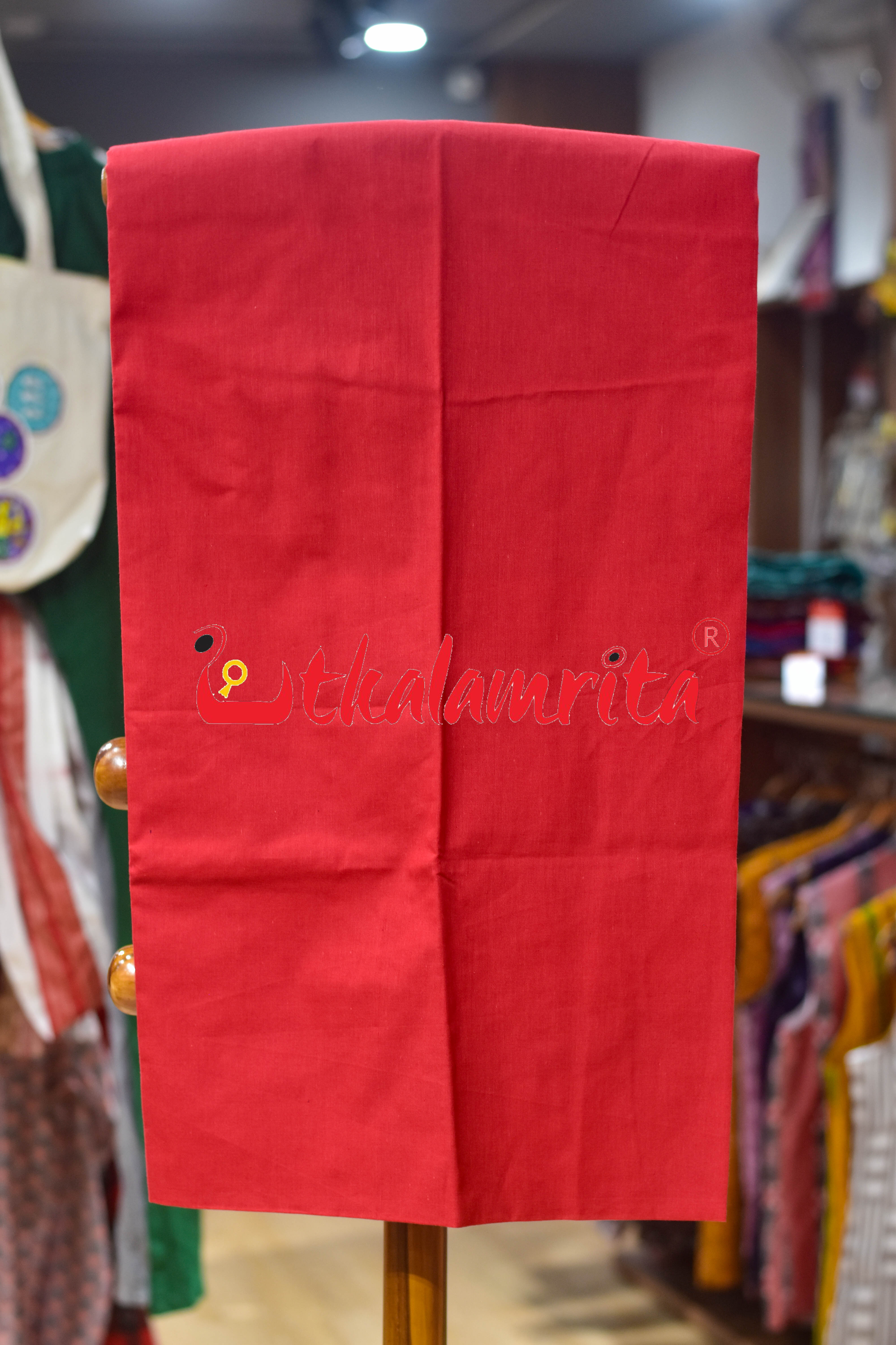 Violet Red Jodi Tribals Cotton Dress Set