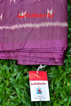Body Ikat Wine Color Tussar (Fabric)