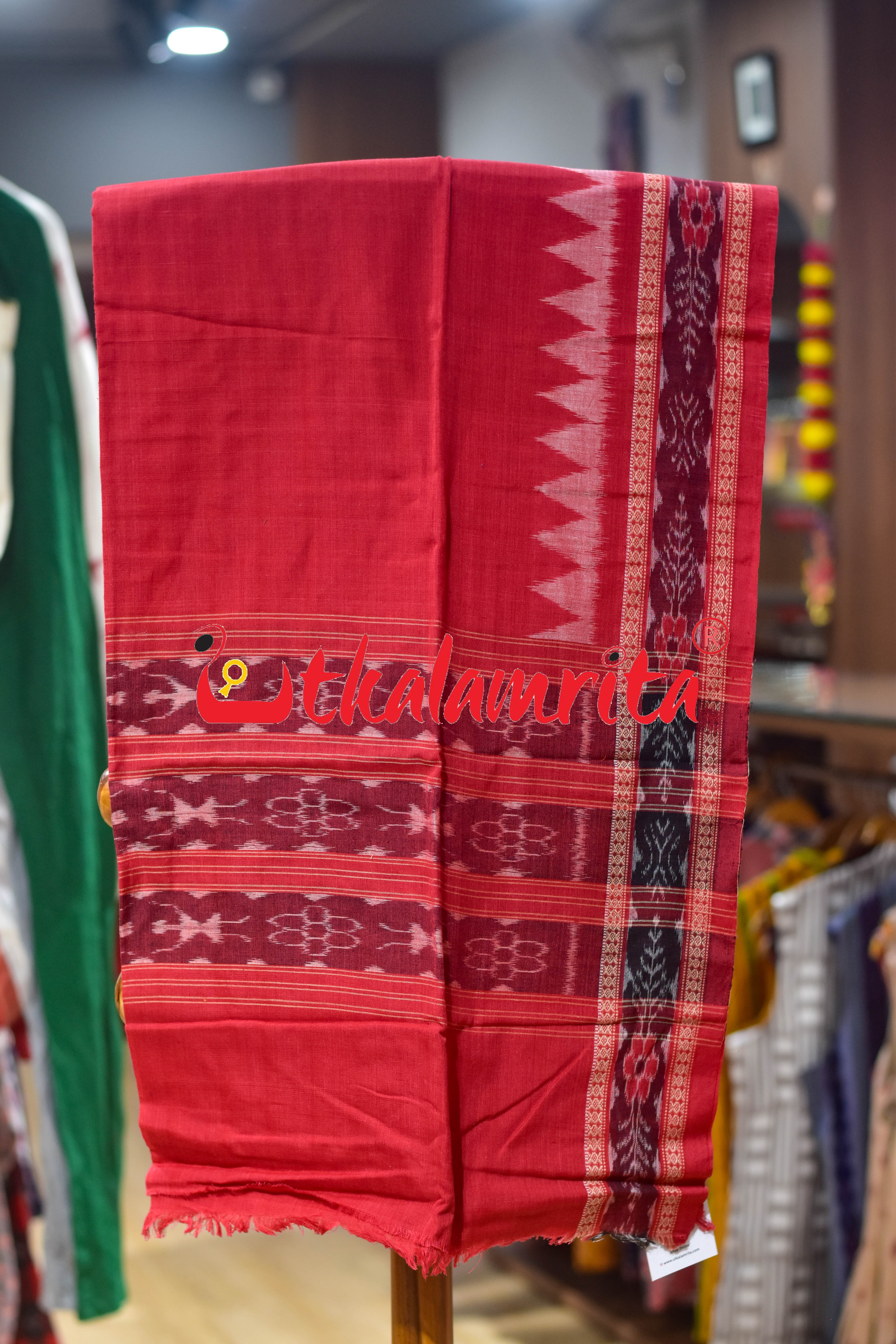 Violet Red Jodi Tribals Cotton Dress Set