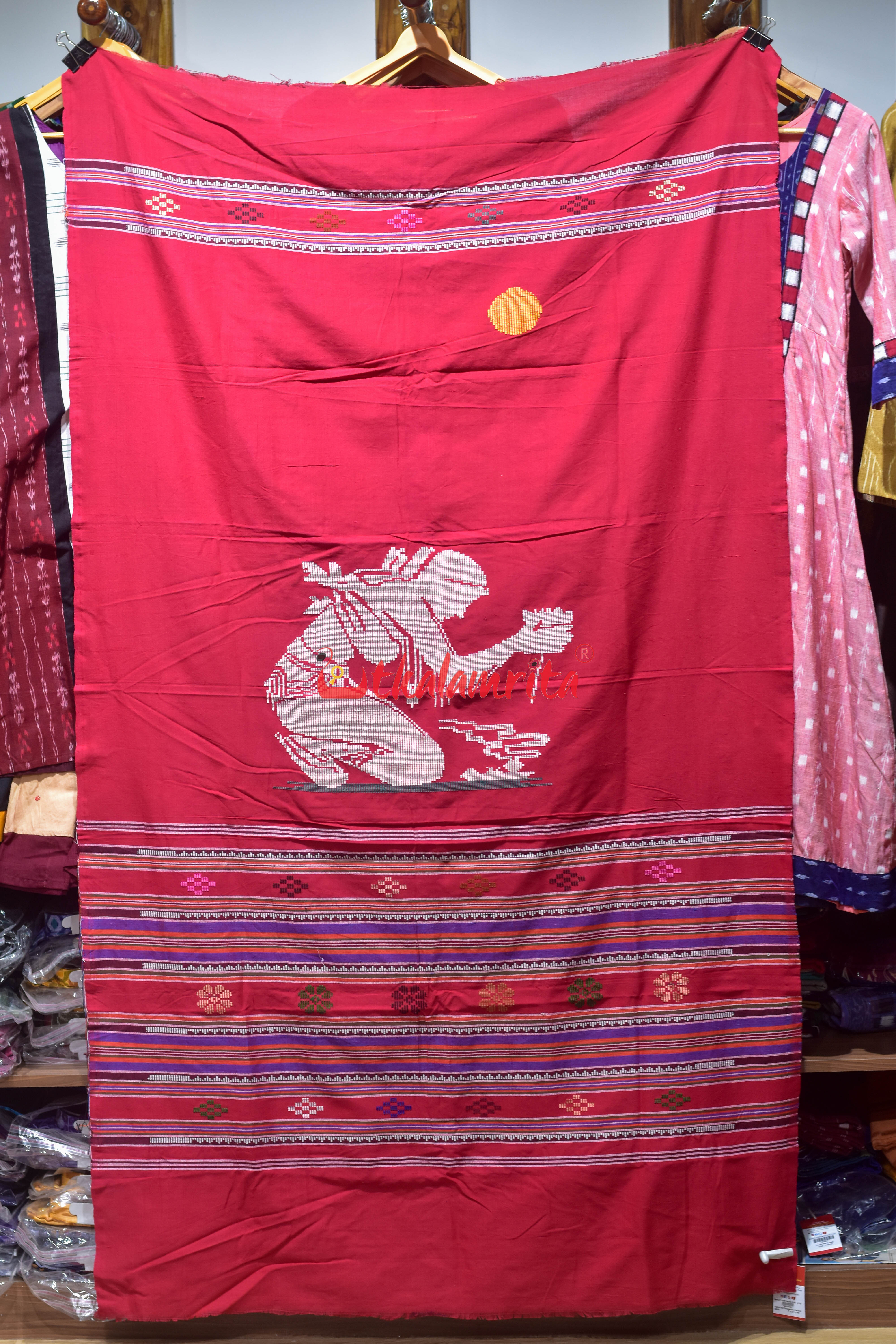 Arghya Red Dhalapathar (Curtain)