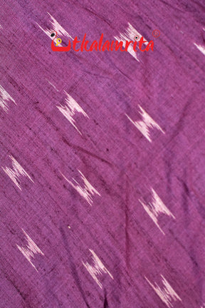 Body Ikat Wine Color Tussar (Fabric)