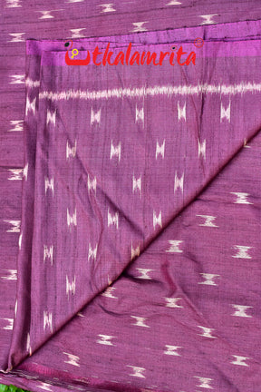 Body Ikat Wine Color Tussar (Fabric)