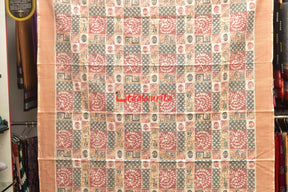 Red Grey Bandha Sambalpuri Dress Set