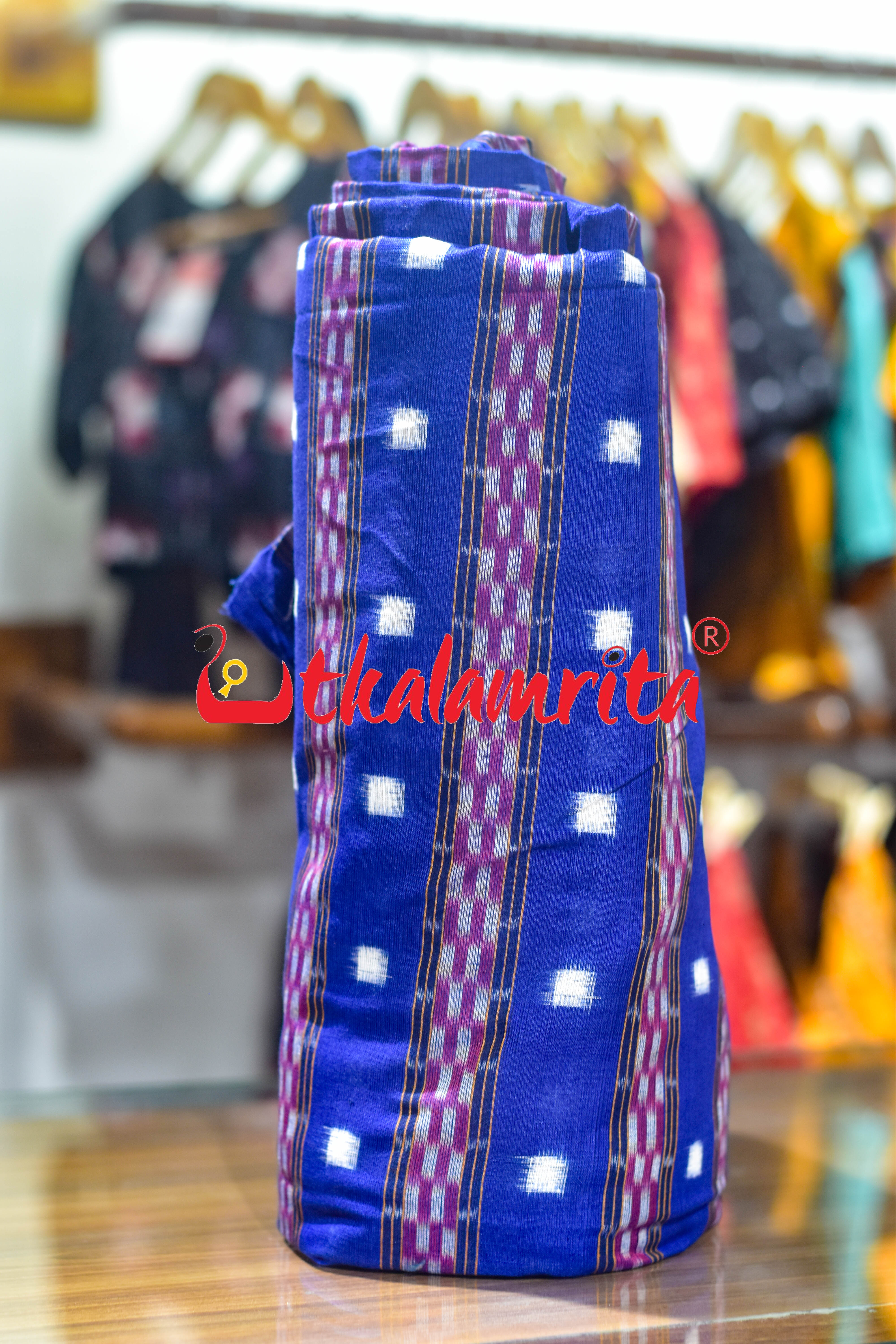 Blue White Tipa Pasapali Cotton (Fabric)