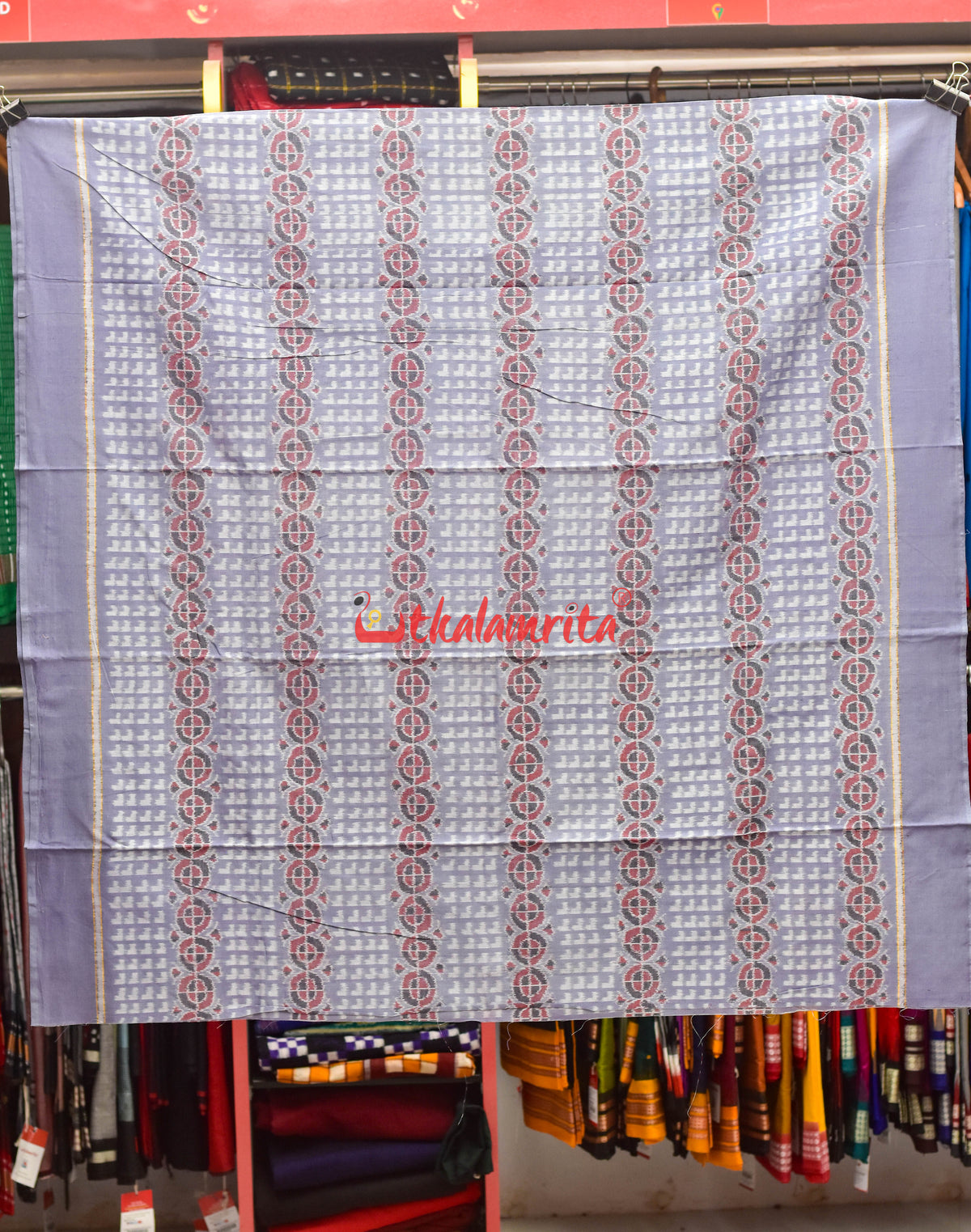 Cement Black Sambalpuri Dress Set