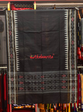 Cement Black Sambalpuri Dress Set