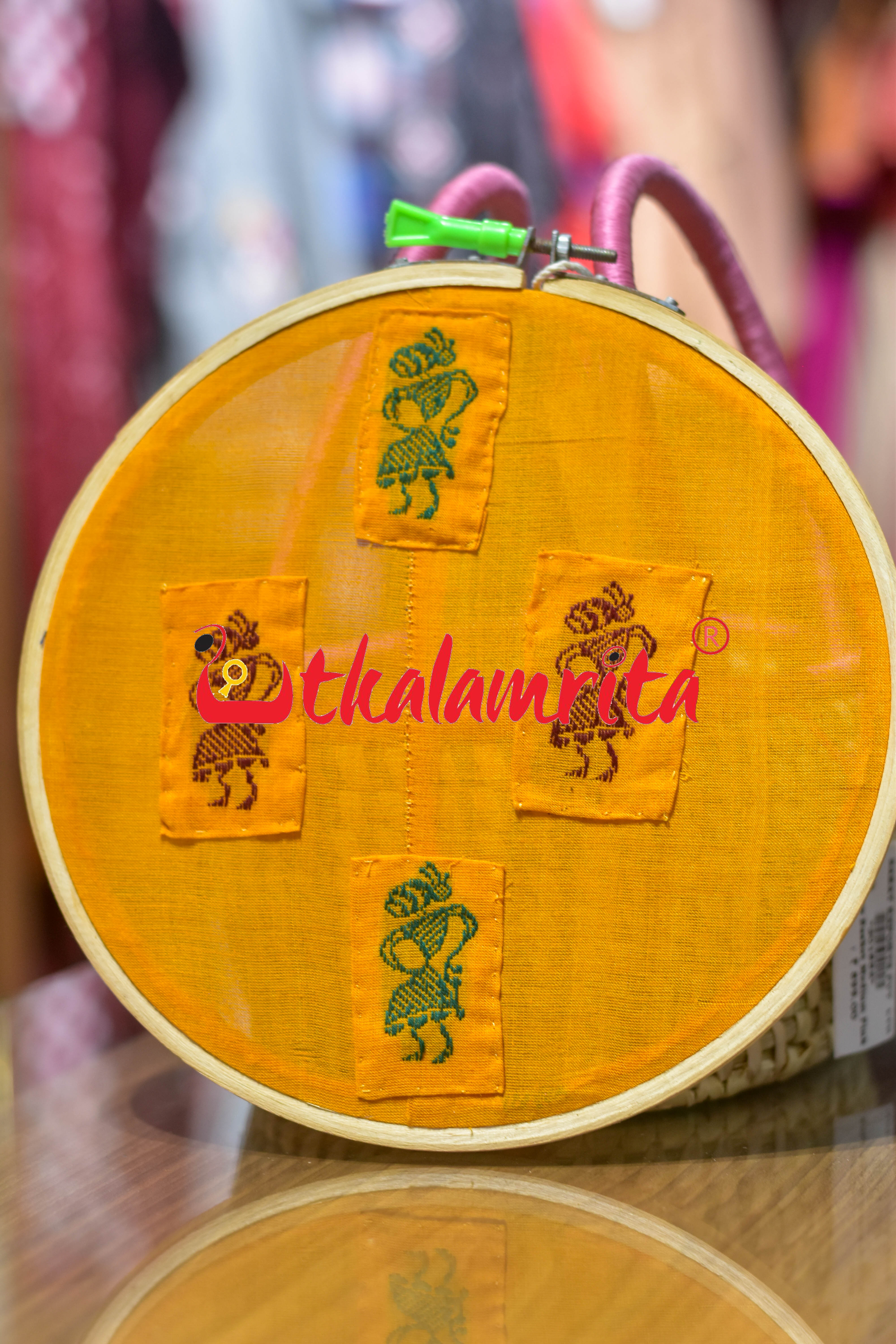 Medium Wooden Ikat Hoop