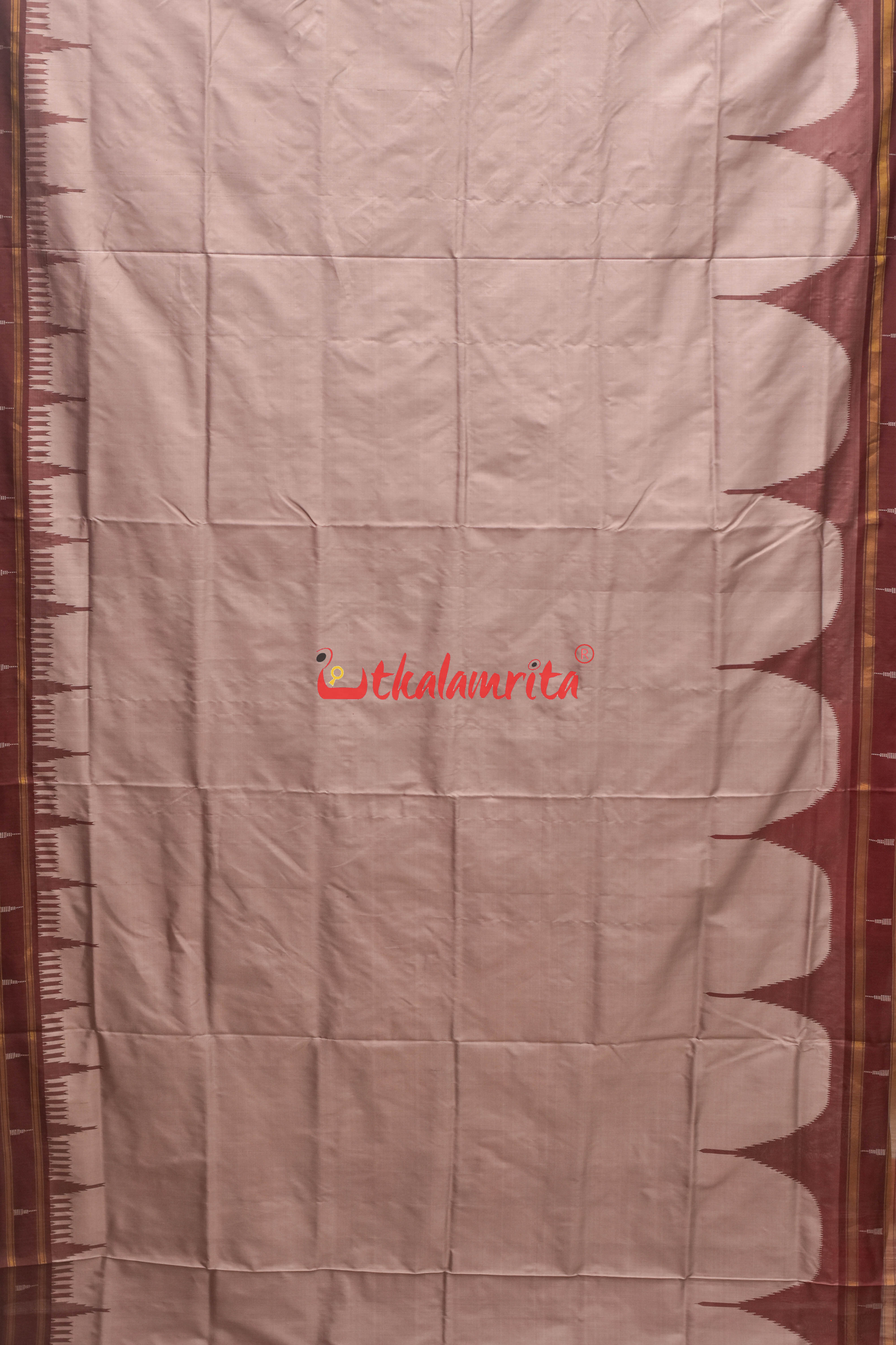 Half Tissue Lavender Sambalpuri Phoda Kumbha Silk Saree