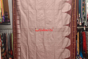 Half Tissue Lavender Sambalpuri Phoda Kumbha Silk Saree