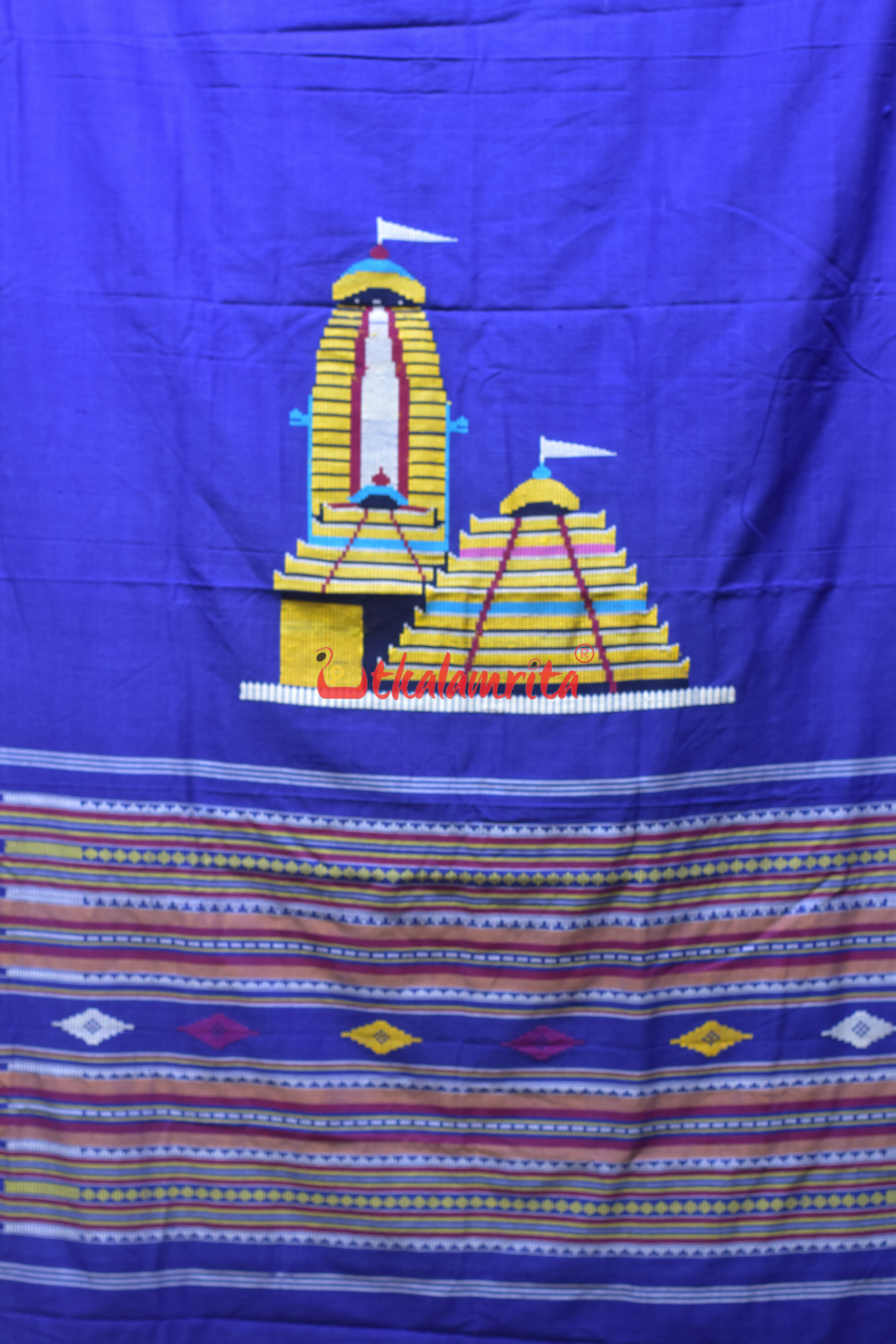 Blue Sri Mandira Dhalapathar (Curtain)