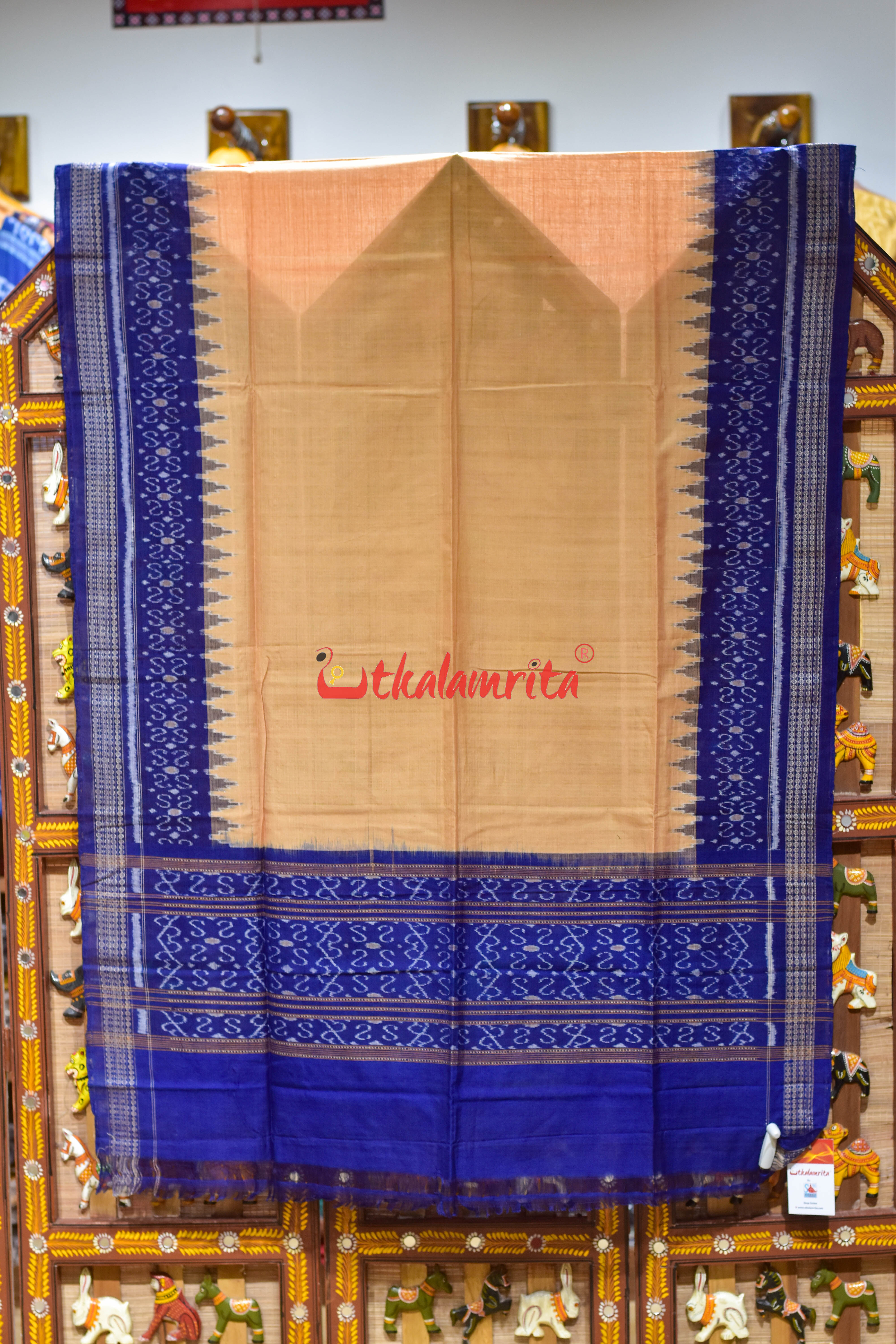Chandan Blue S Bandha Cotton (Dupatta)
