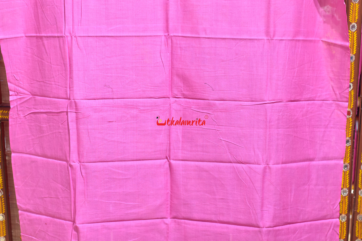 Green Pink Middle Pasapali Flower Ikat Dress Set