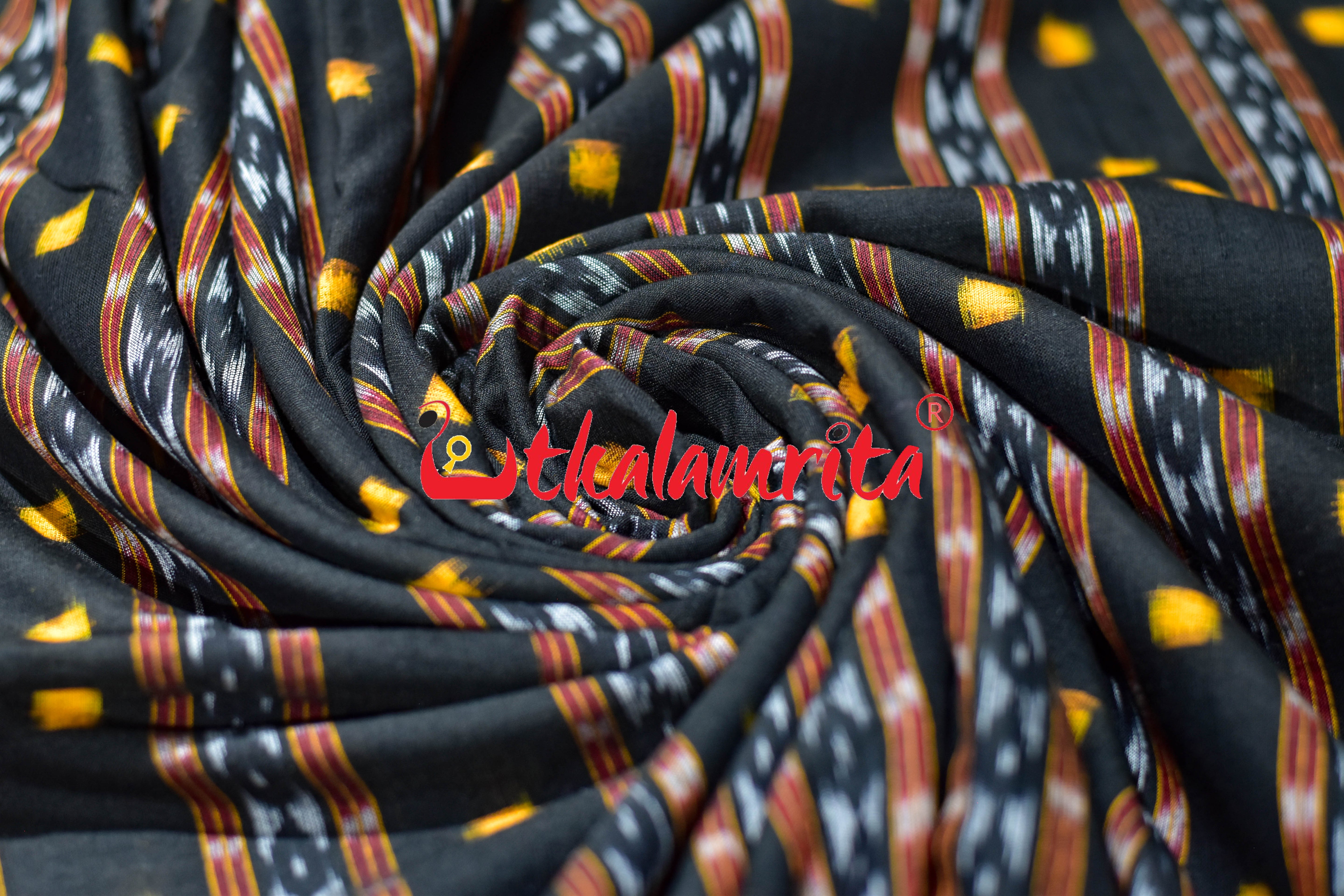 Black Rust Tipa Pasapali Cotton (Fabric)