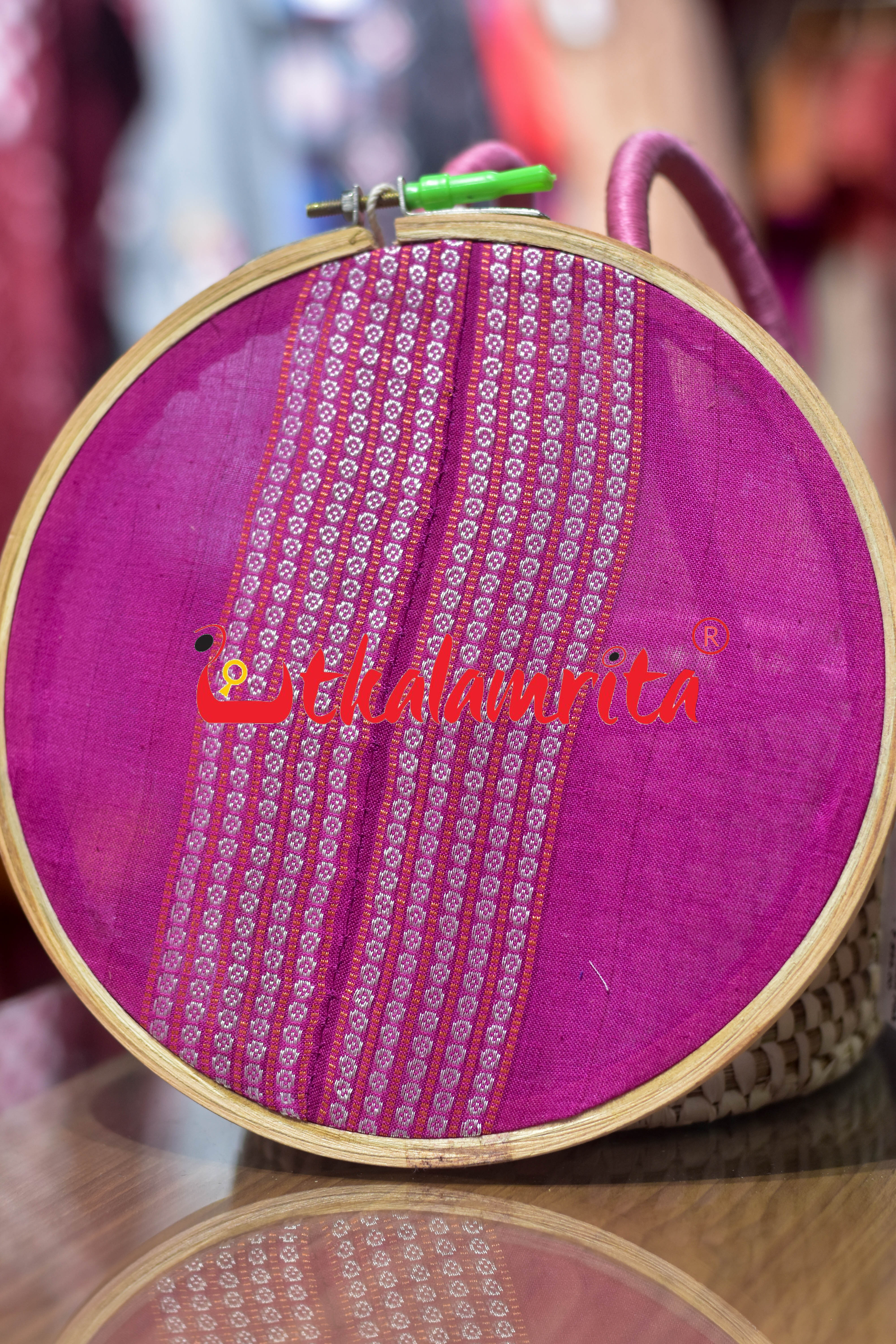 Medium Wooden Ikat Hoop