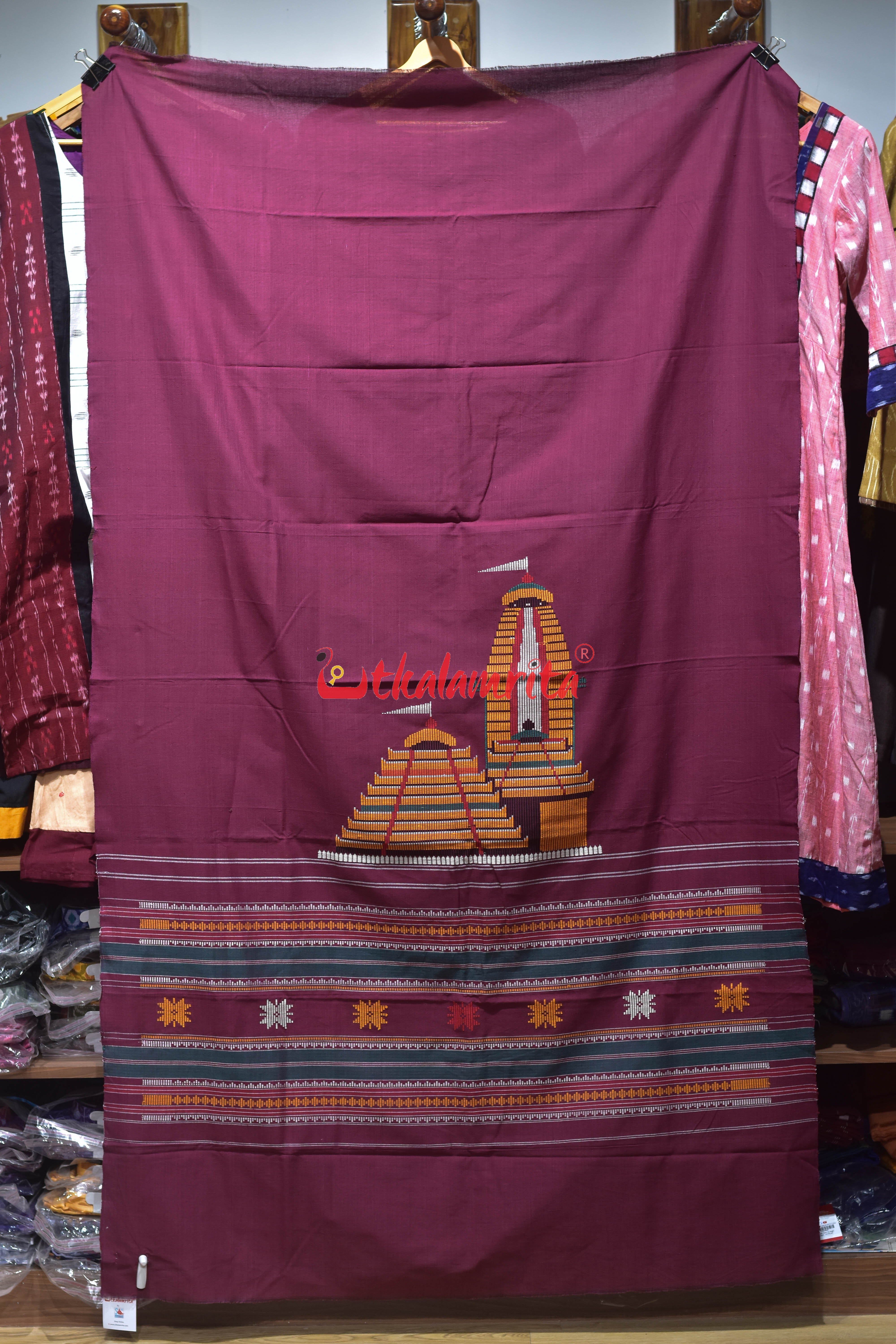 Dhalapathara Maroon Sri Mandira (Curtain)