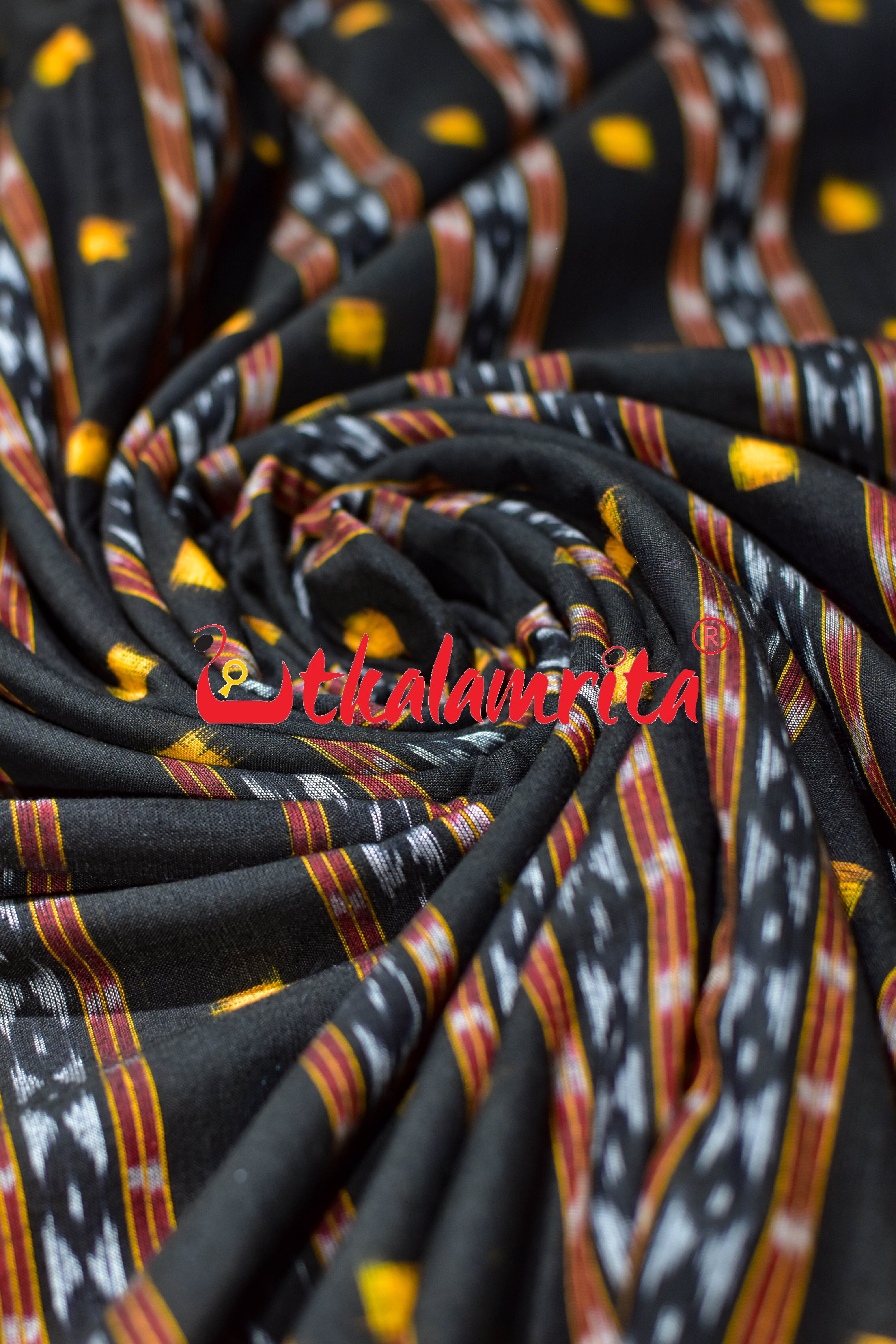 Black Rust Tipa Pasapali Cotton (Fabric)
