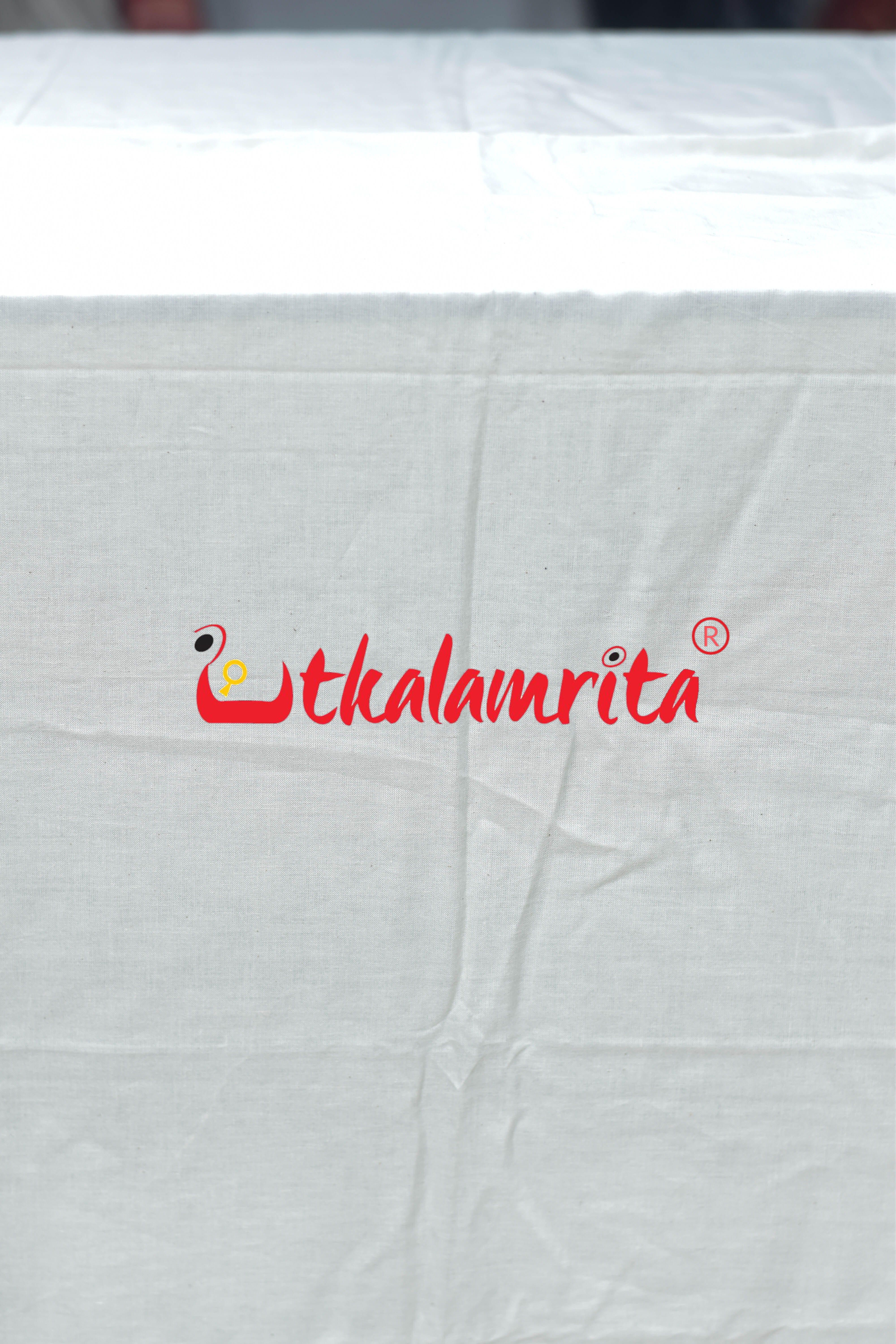 Plain White Maniabandha Cotton (Fabric)