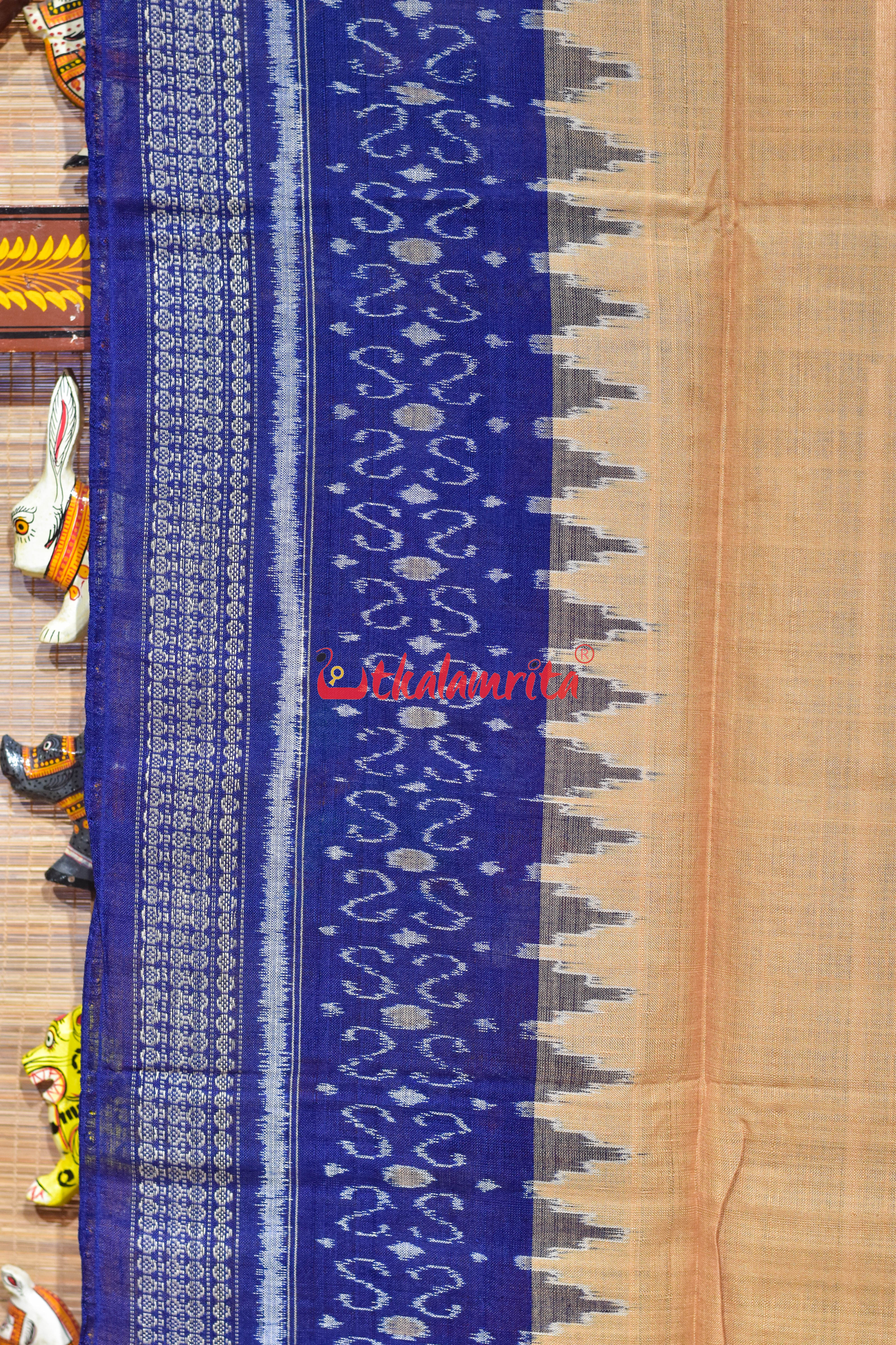 Chandan Blue S Bandha Cotton (Dupatta)