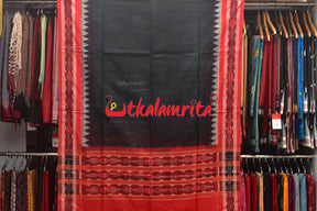 3D Red Black Tribals Sambalpuri Cotton Dress Set