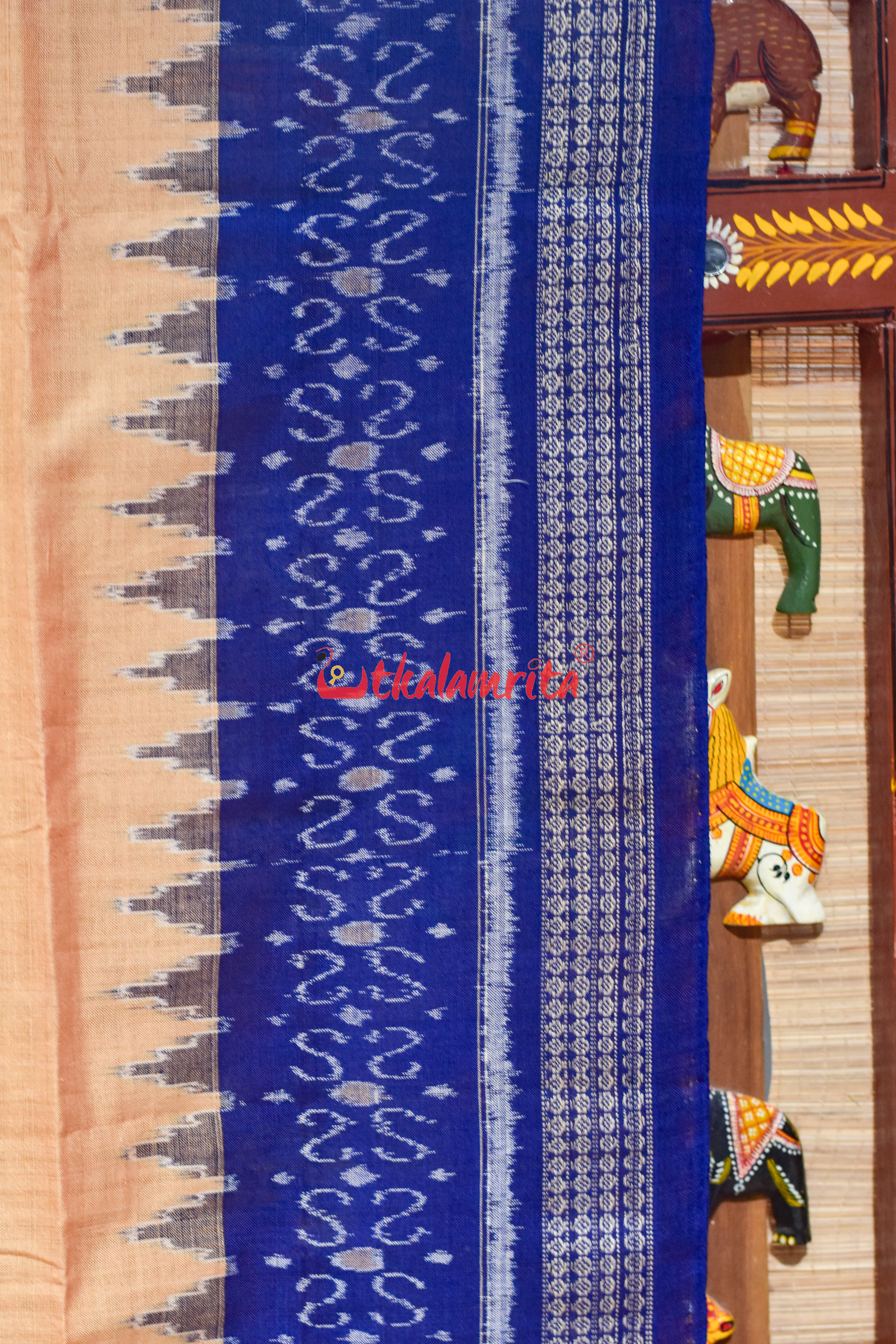 Chandan Blue S Bandha Cotton (Dupatta)