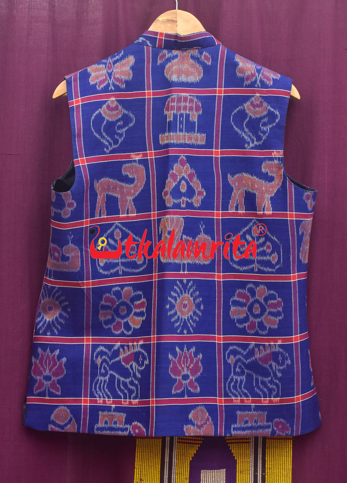 Blue Nabarangi Cotton (Modi Jacket)