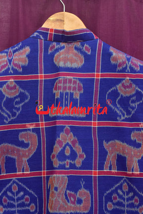 Blue Nabarangi Cotton (Modi Jacket)