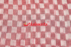 Checkerboard Pink White Ikat (Fabric)