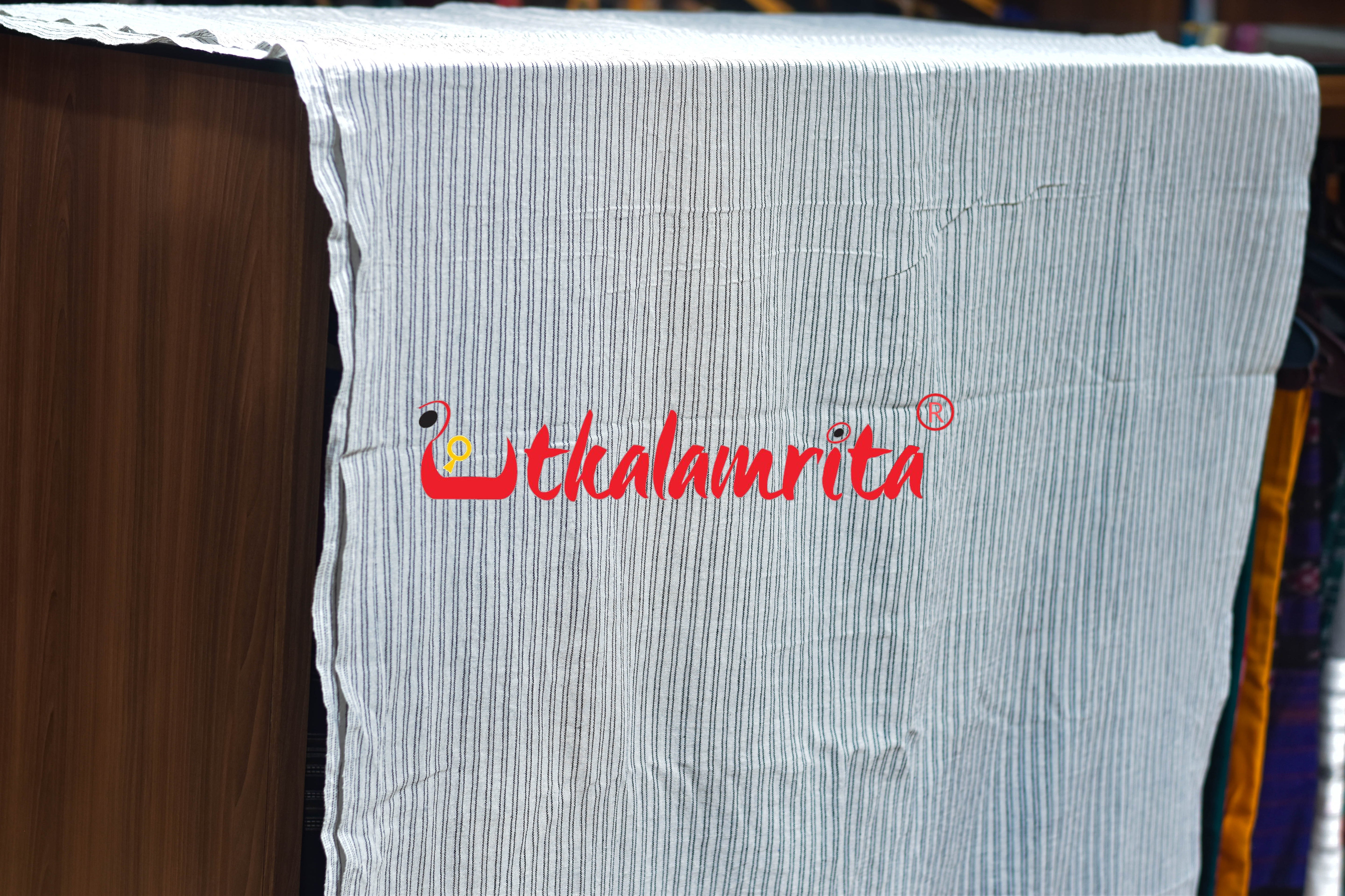 Black Lines on White Kotpad (Fabric)