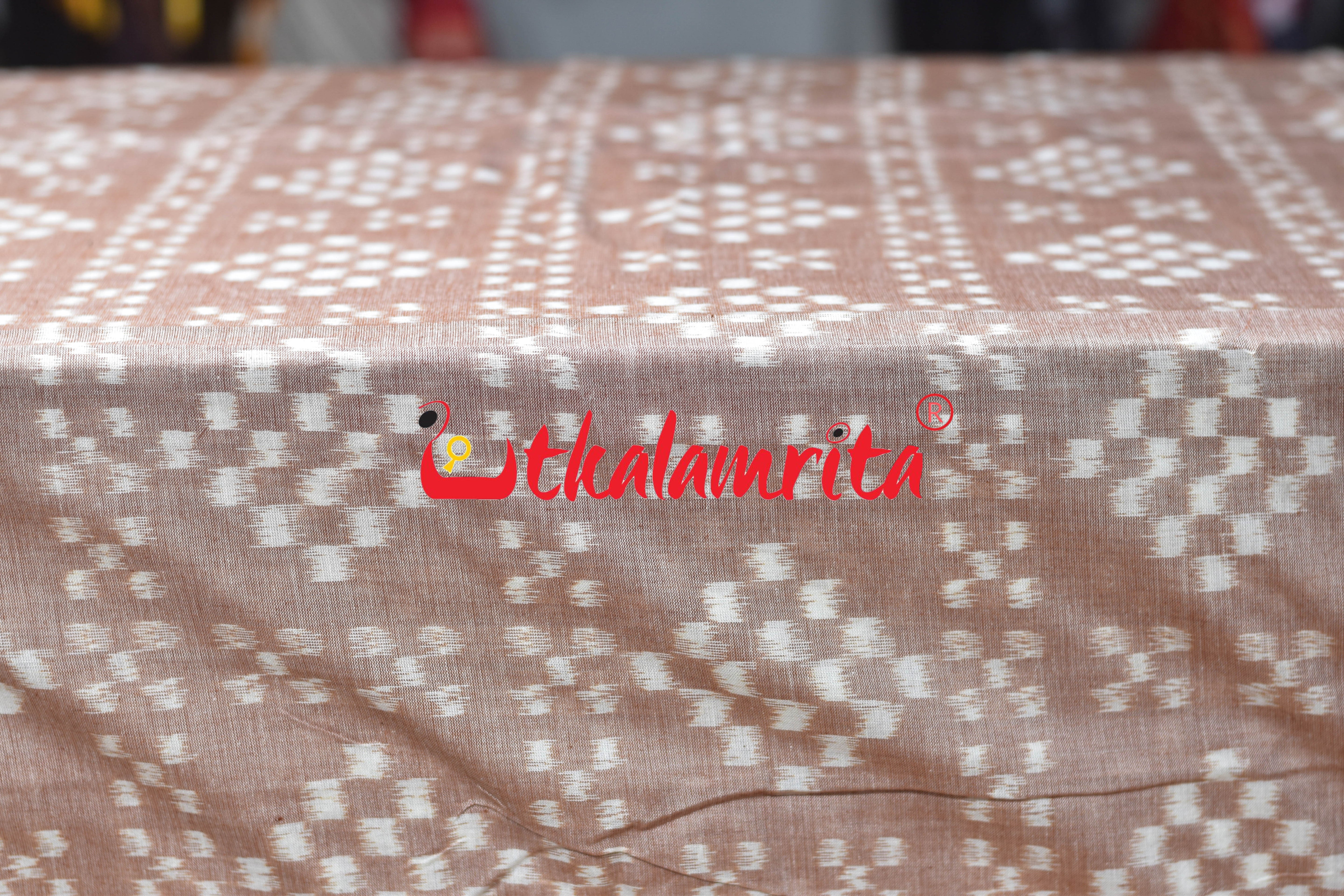 Bada Chhota Pasapali Peach Cotton (Fabric)