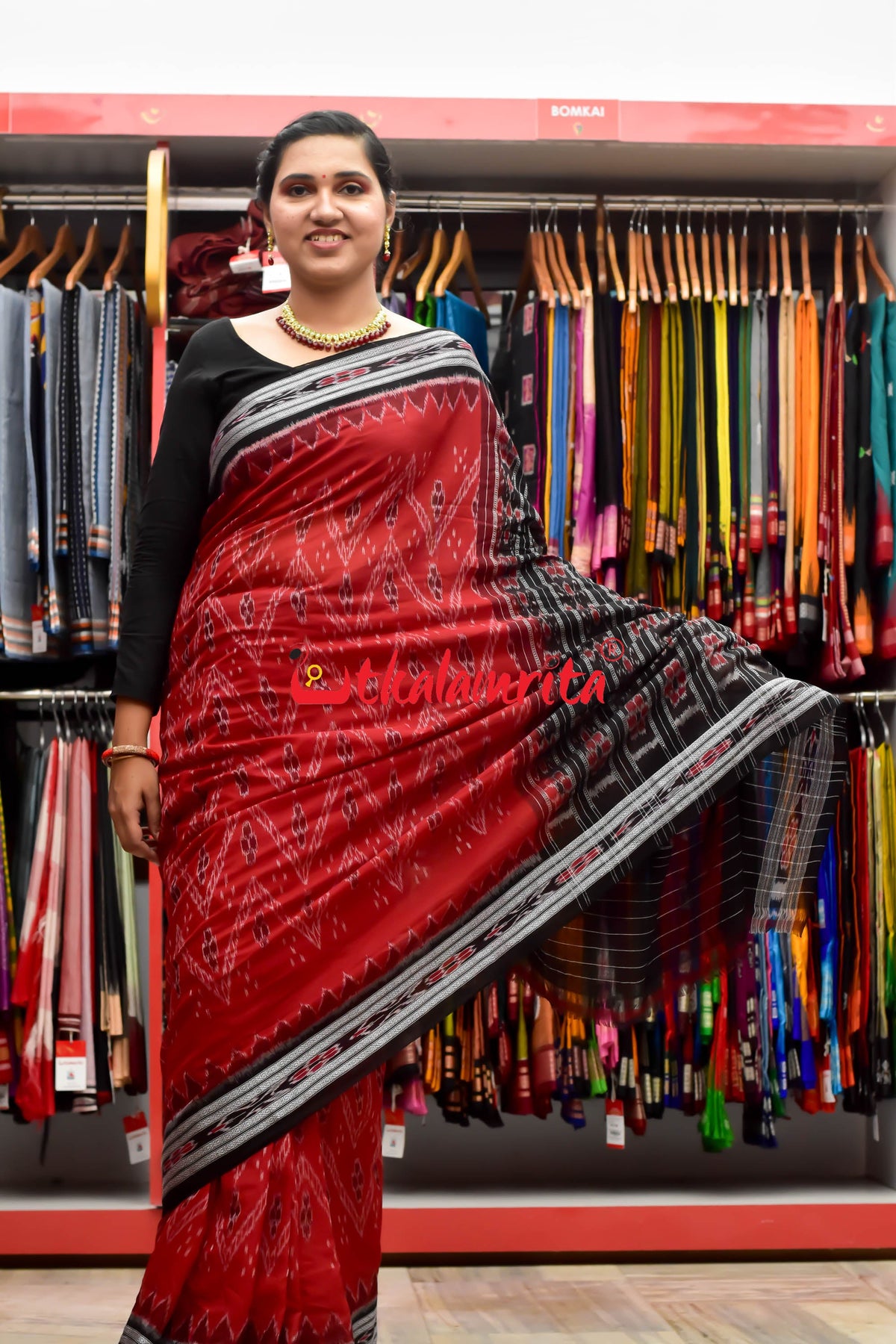 Sambalpuri kotki print with blouse