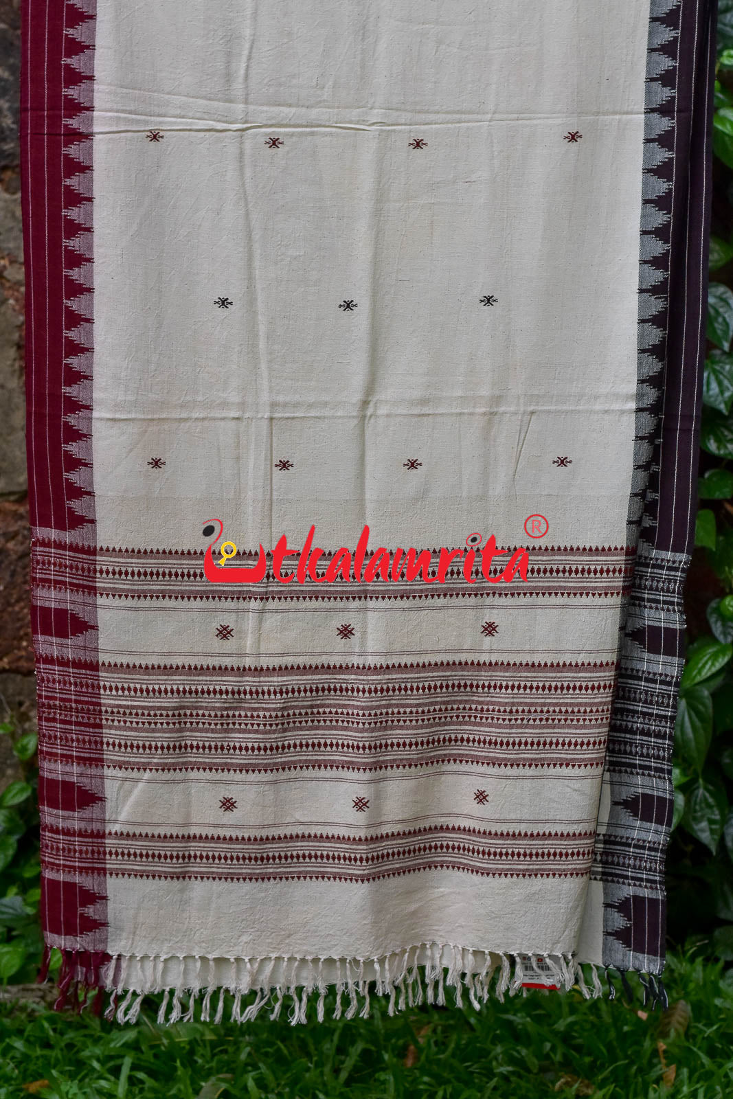 Off White Ganga Jamuna (Kotpad Dupatta)