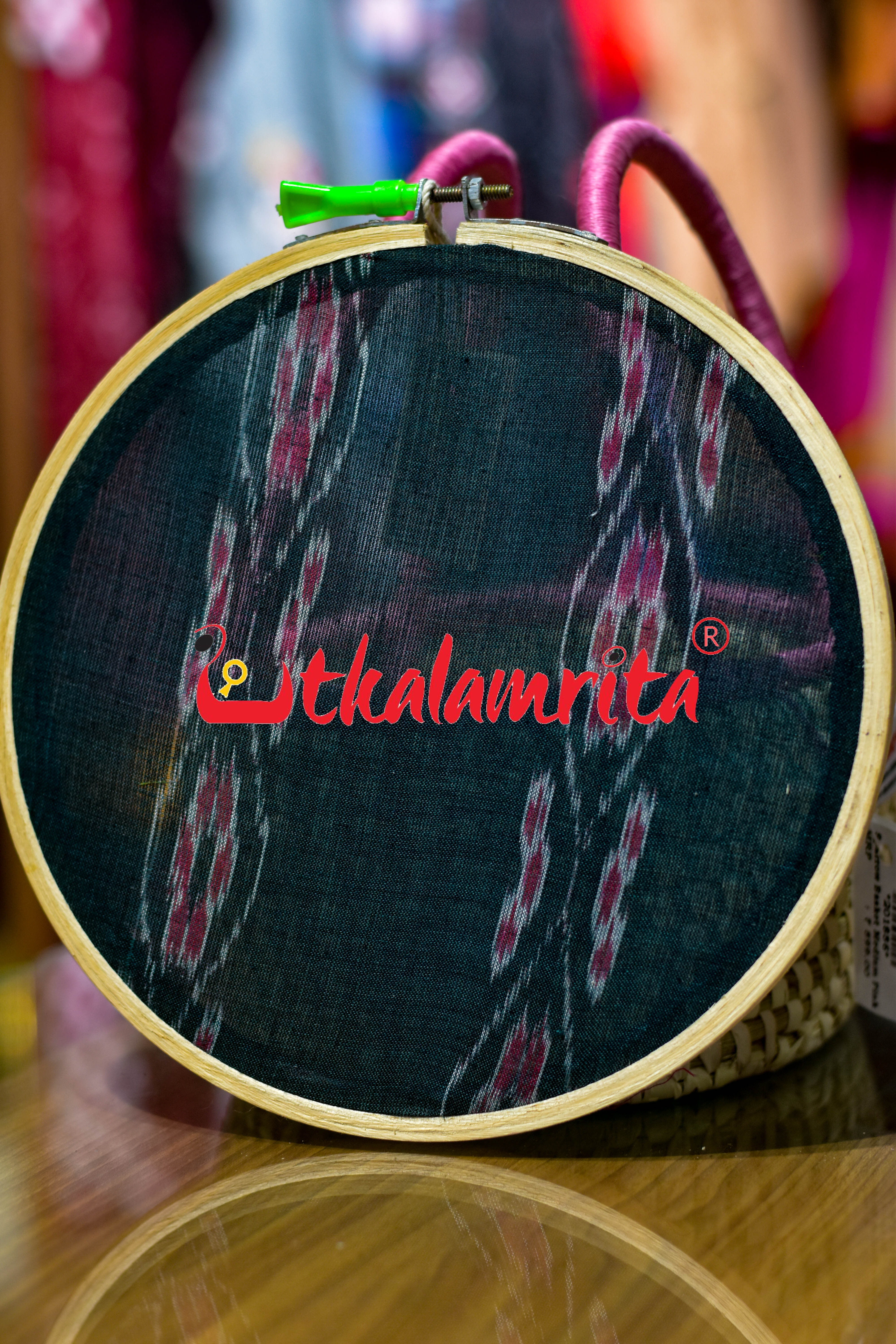 Medium Wooden Ikat Hoop