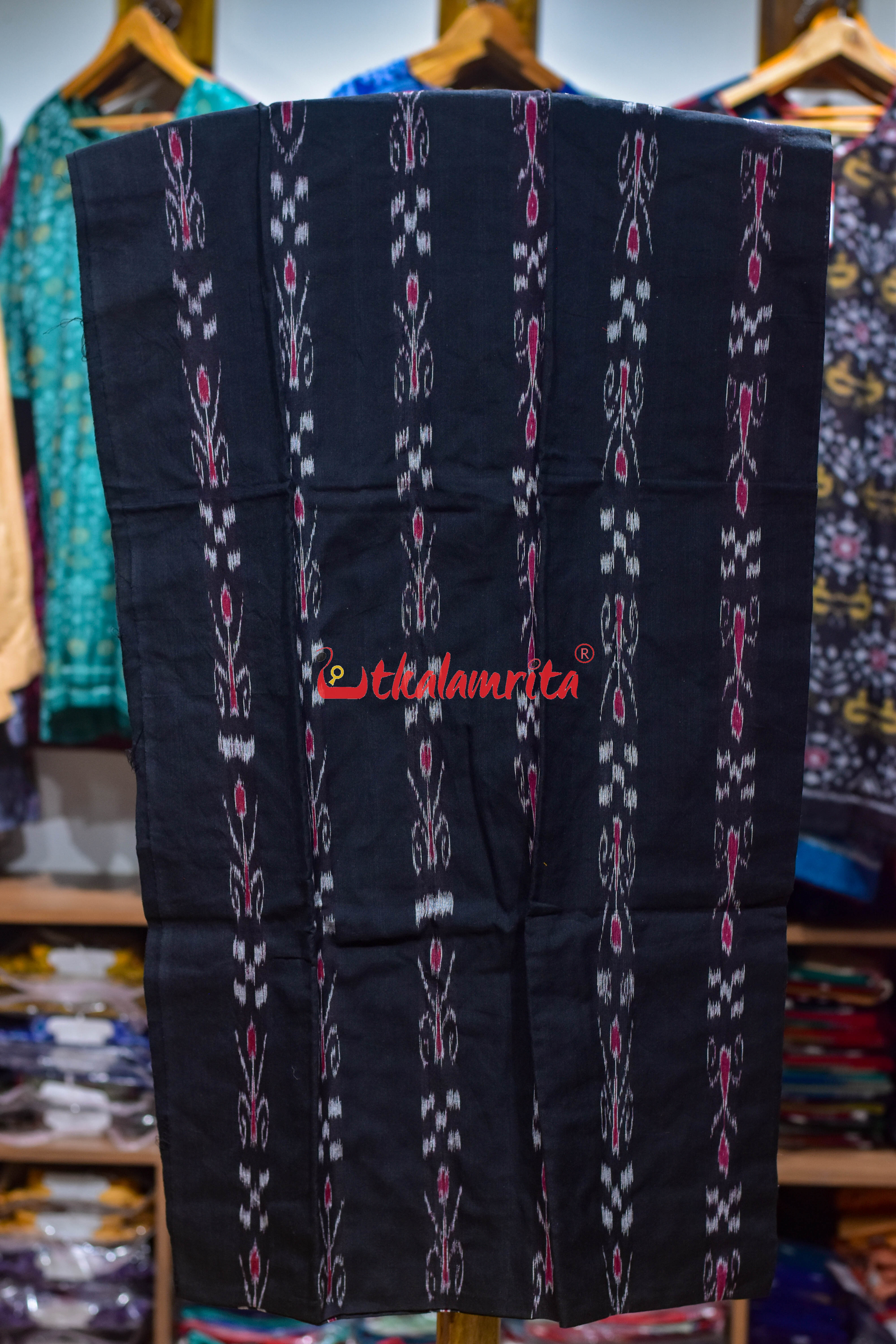 Black Mustard Pasapali and Kadha Dress Set