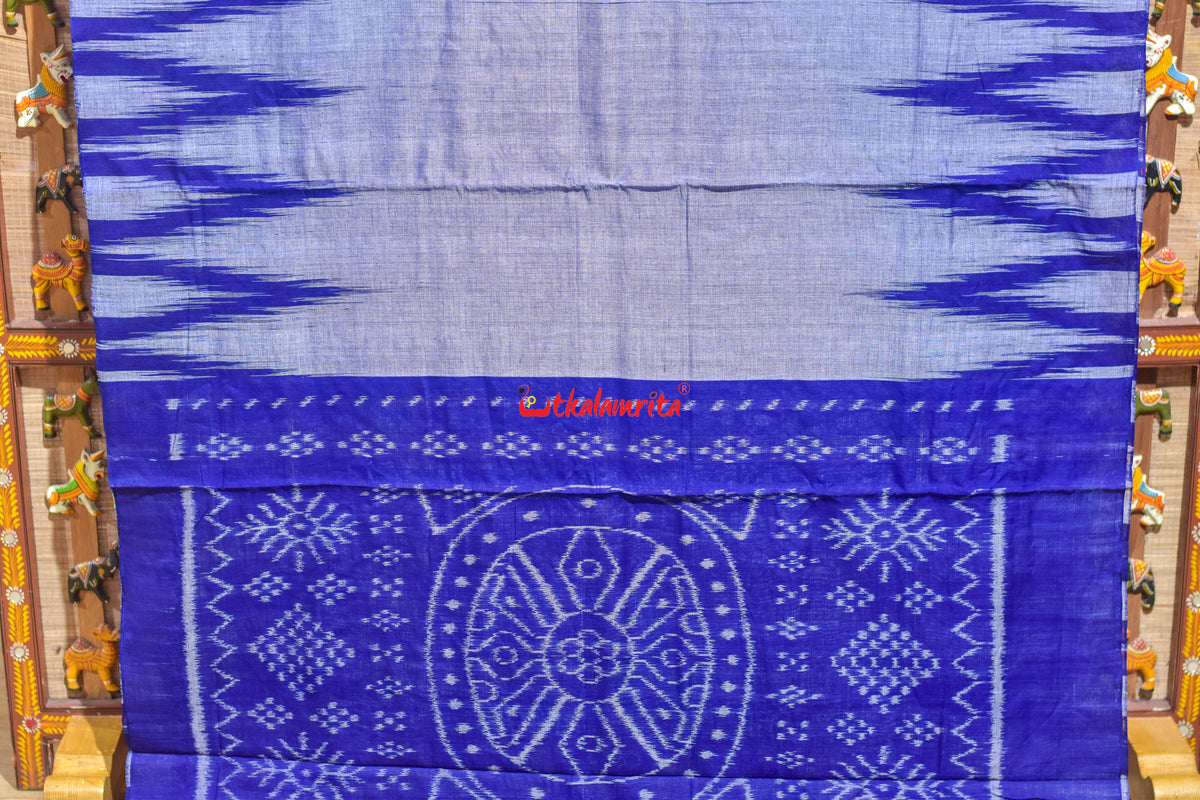 Blue Kargil Kumbha Cotton Saree