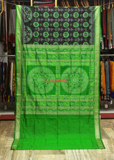 Green Laxmi Pada Sambalpuri Silk Saree